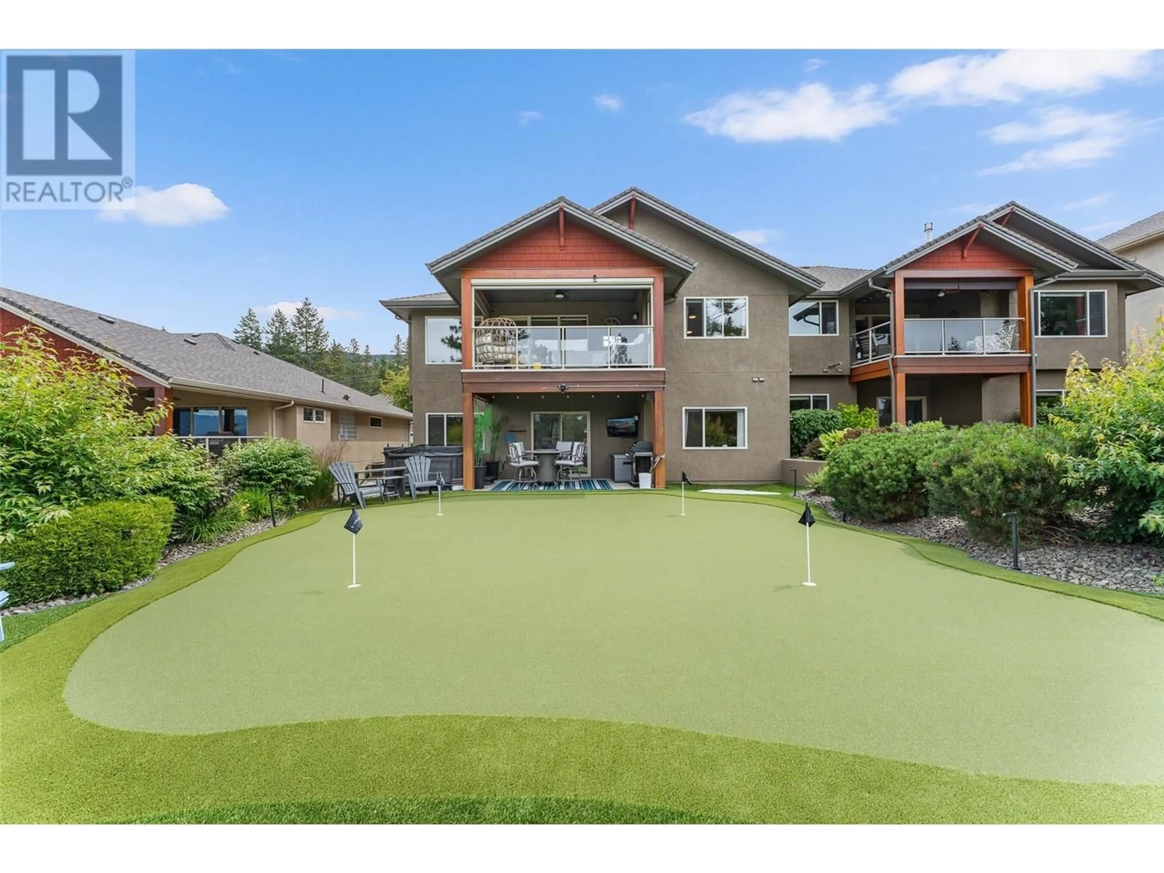 A pic from outside/outdoor area/front of a property/back of a property/a pic from drone, water/lake/river/ocean view for 3430 CAMELBACK DRIVE, Kelowna British Columbia V1X8A8