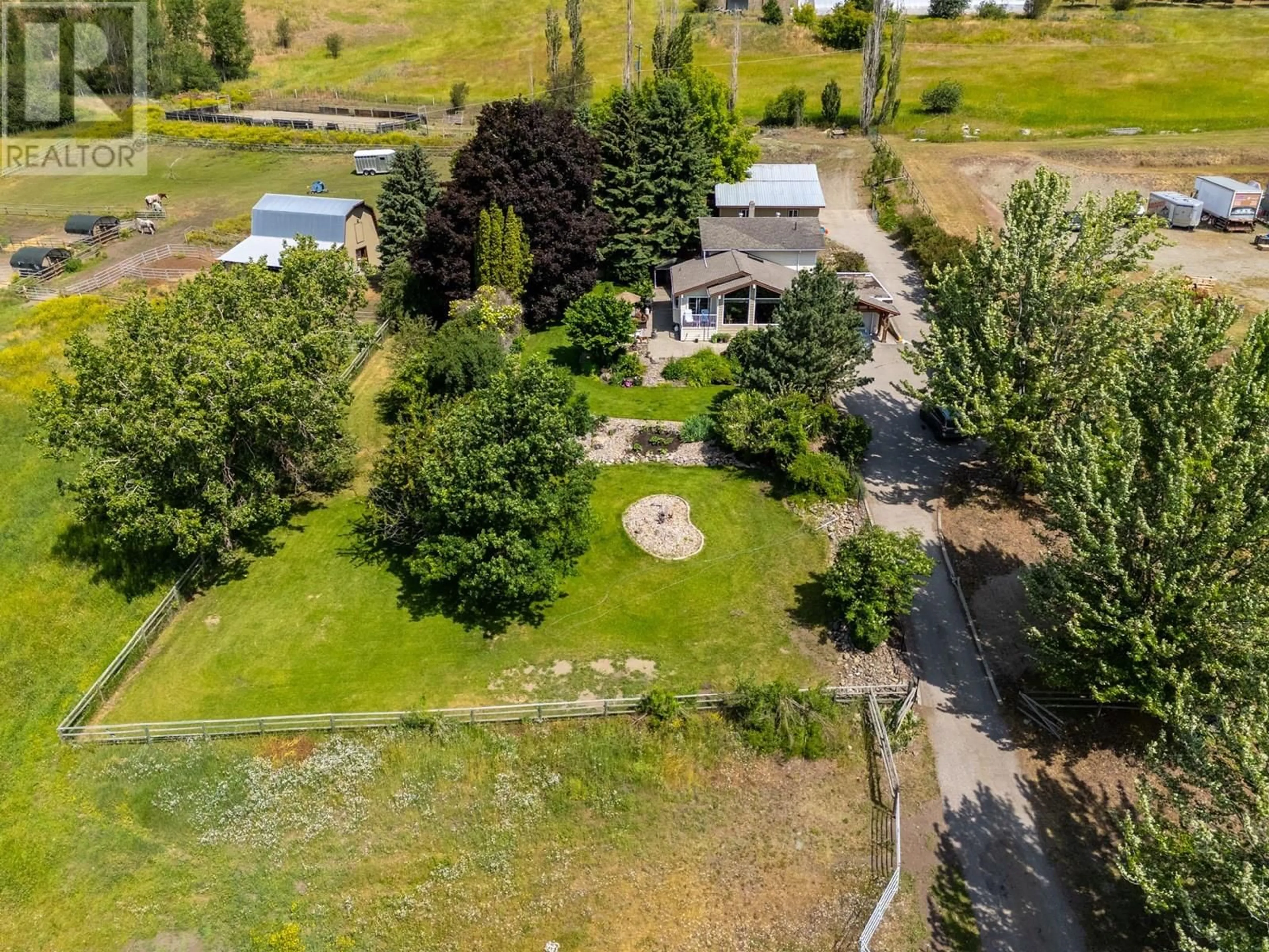A pic from outside/outdoor area/front of a property/back of a property/a pic from drone, unknown for 6651 BUCHANAN ROAD, Coldstream British Columbia V1B3C6