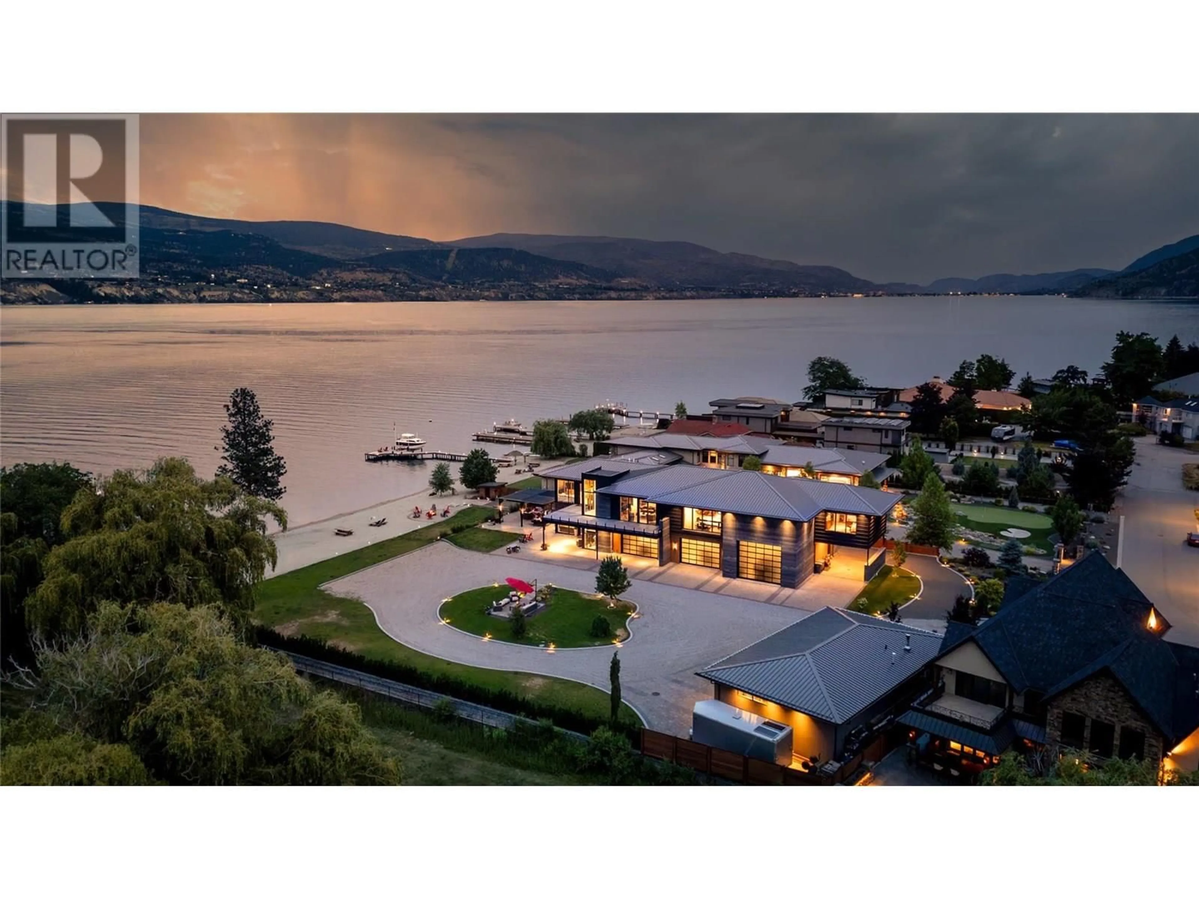 A pic from outside/outdoor area/front of a property/back of a property/a pic from drone, water/lake/river/ocean view for 5849 DALE AVENUE, Summerland British Columbia V0H1Z9