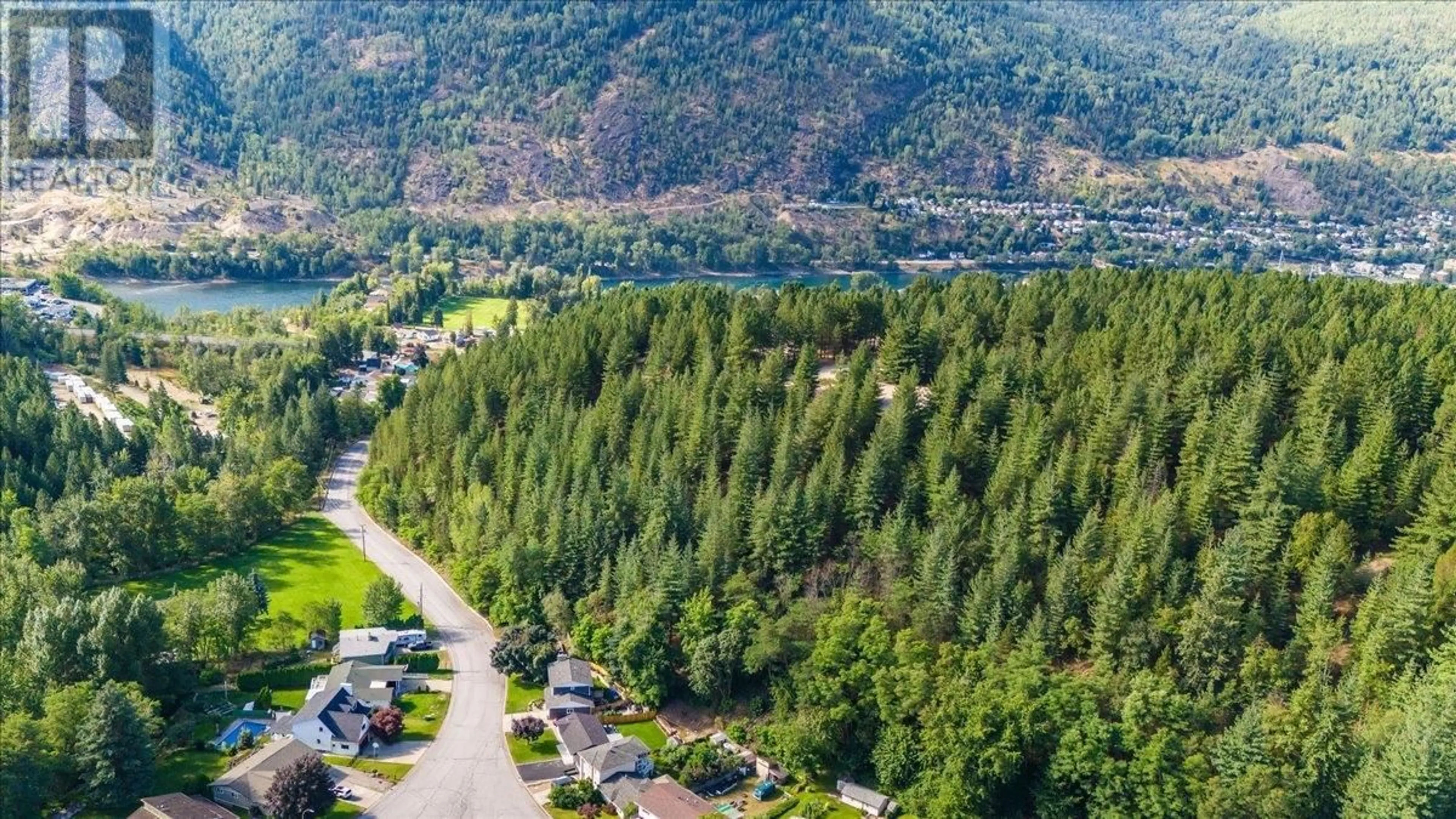A pic from outside/outdoor area/front of a property/back of a property/a pic from drone, mountain view for 2310 MCBRIDE STREET, Trail British Columbia V1R4N8