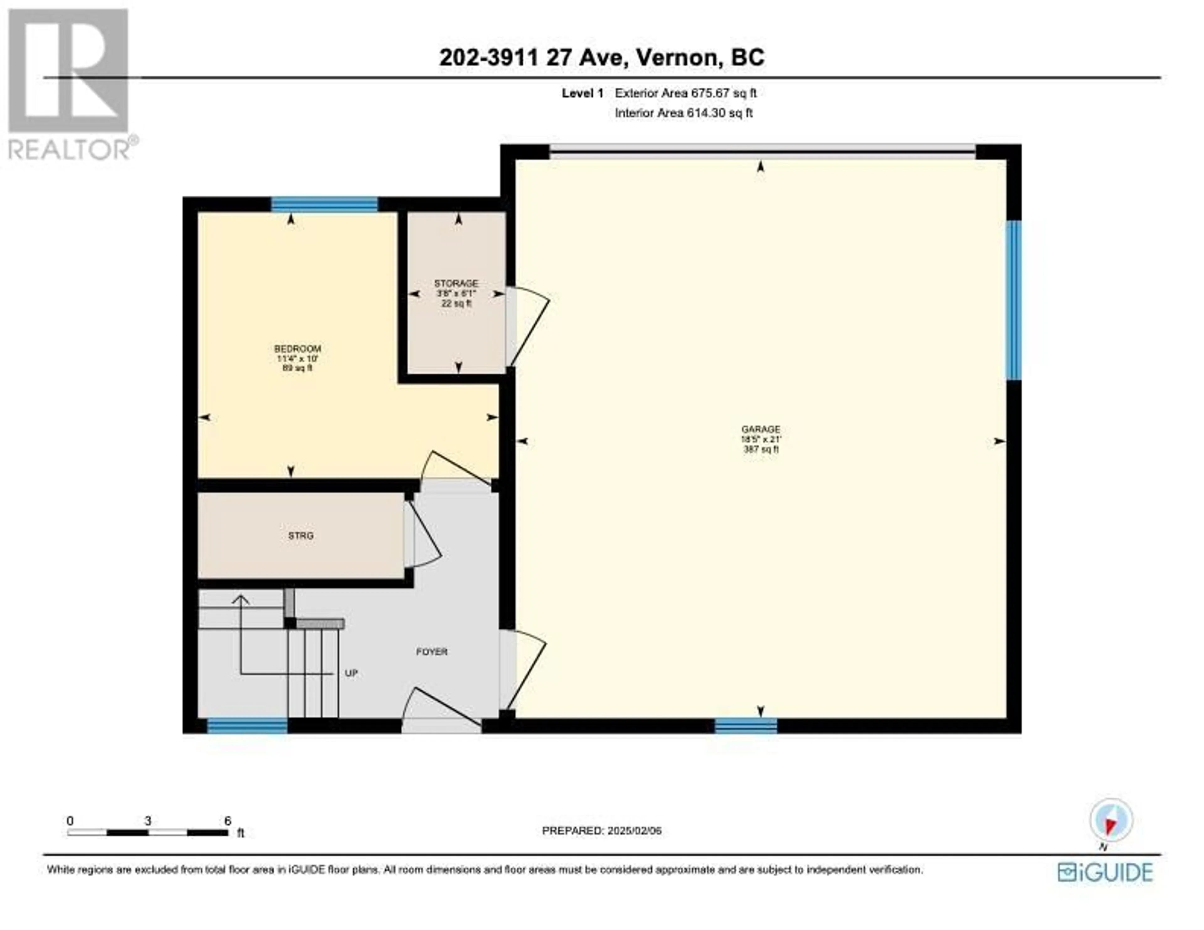 Floor plan for 202 - 3911 27 AVENUE, Vernon British Columbia V1T1S8