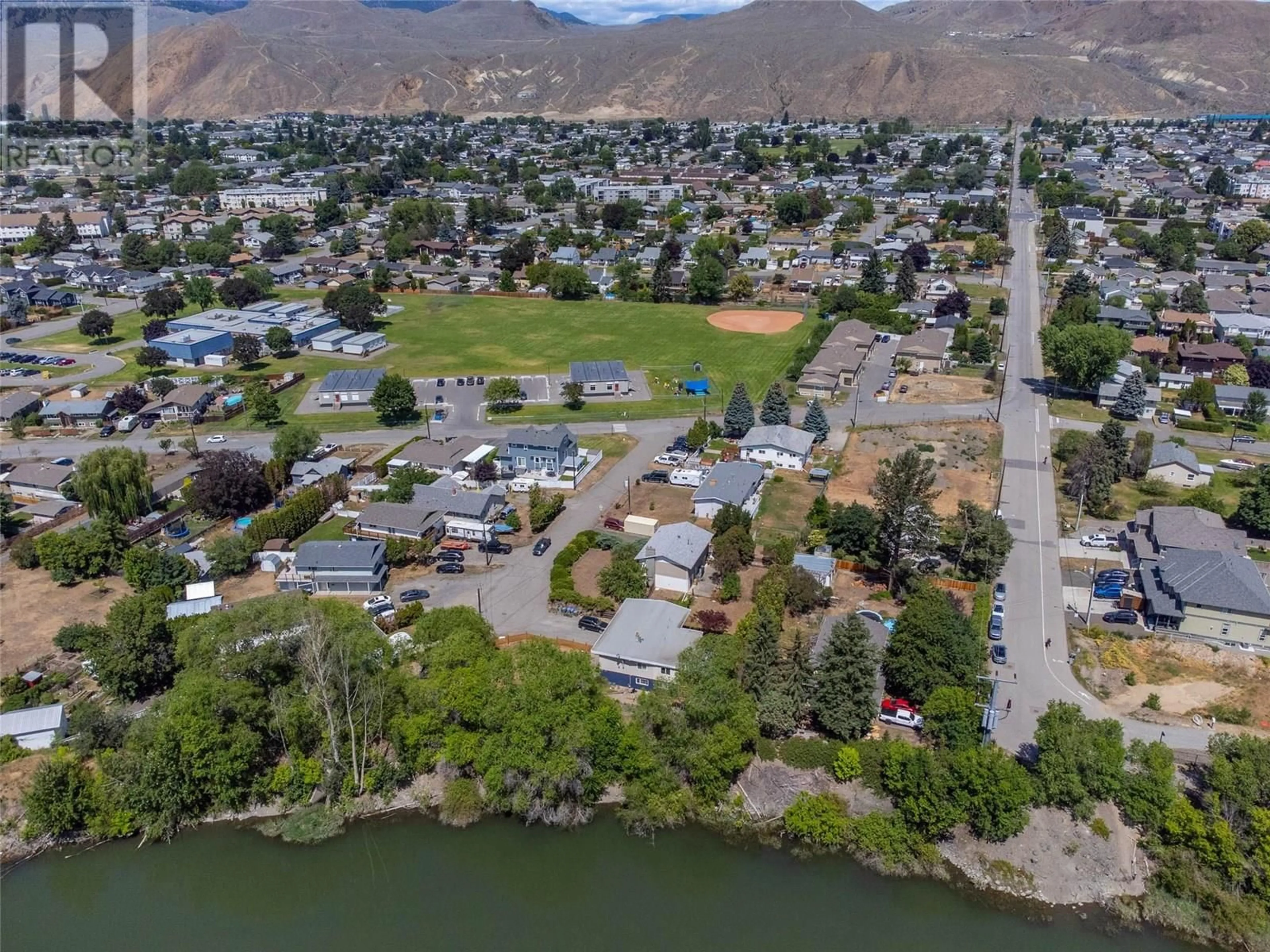 A pic from outside/outdoor area/front of a property/back of a property/a pic from drone, mountain view for 520 SINGH STREET, Kamloops British Columbia V2B5C2