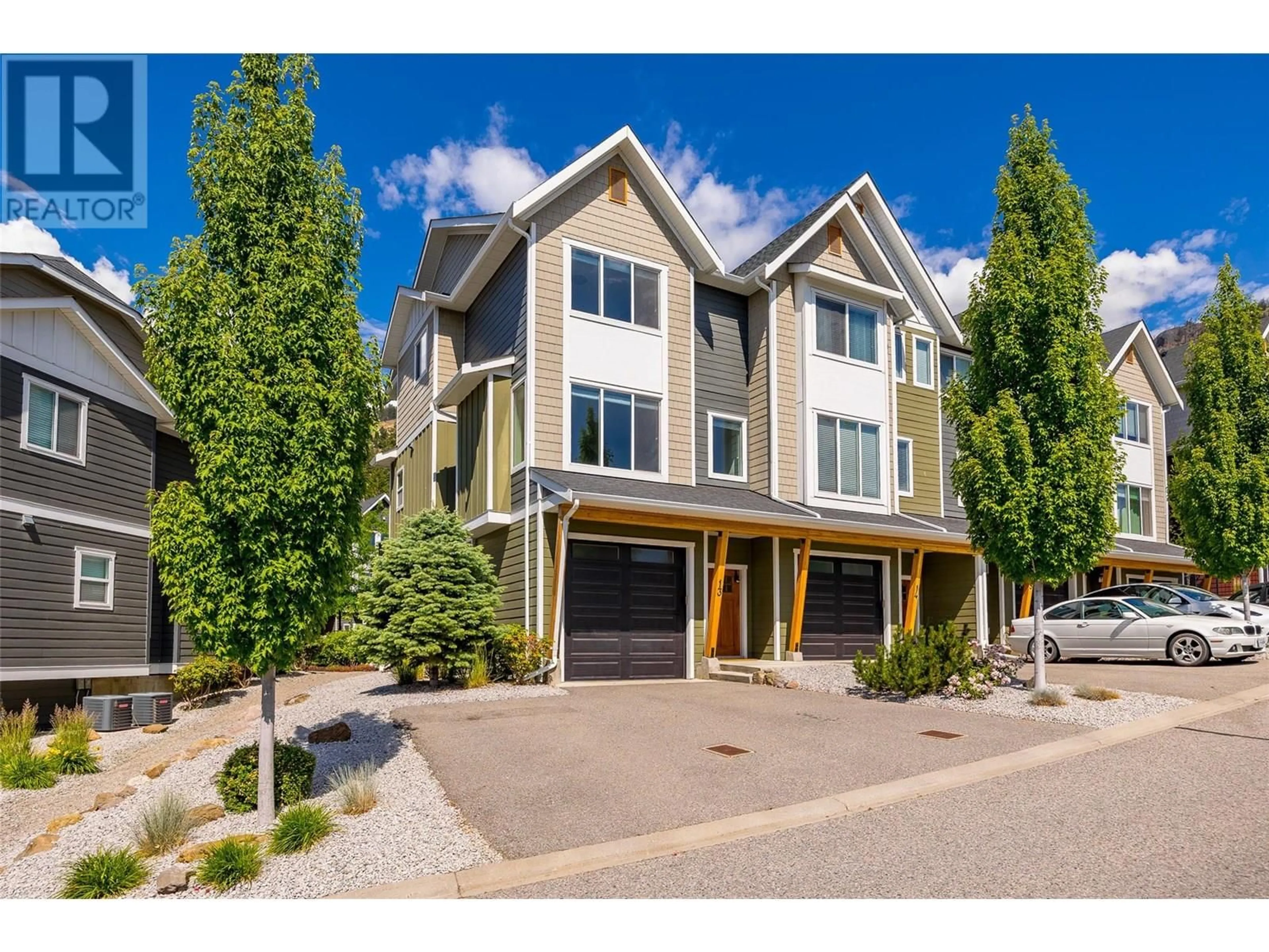 Home with vinyl exterior material, street for 13 - 2490 TUSCANY DRIVE, West Kelowna British Columbia V4T2X6