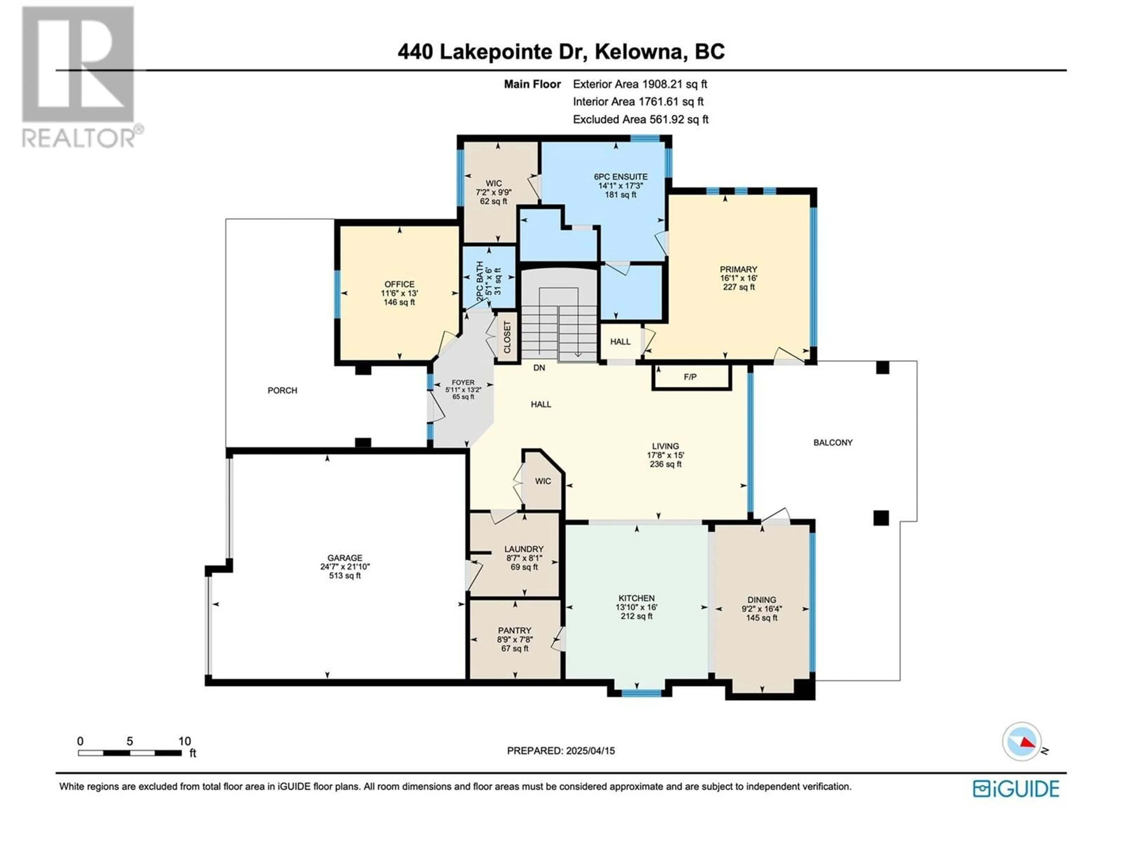 Floor plan for 440 LAKEPOINTE DRIVE, Kelowna British Columbia V1W5K2