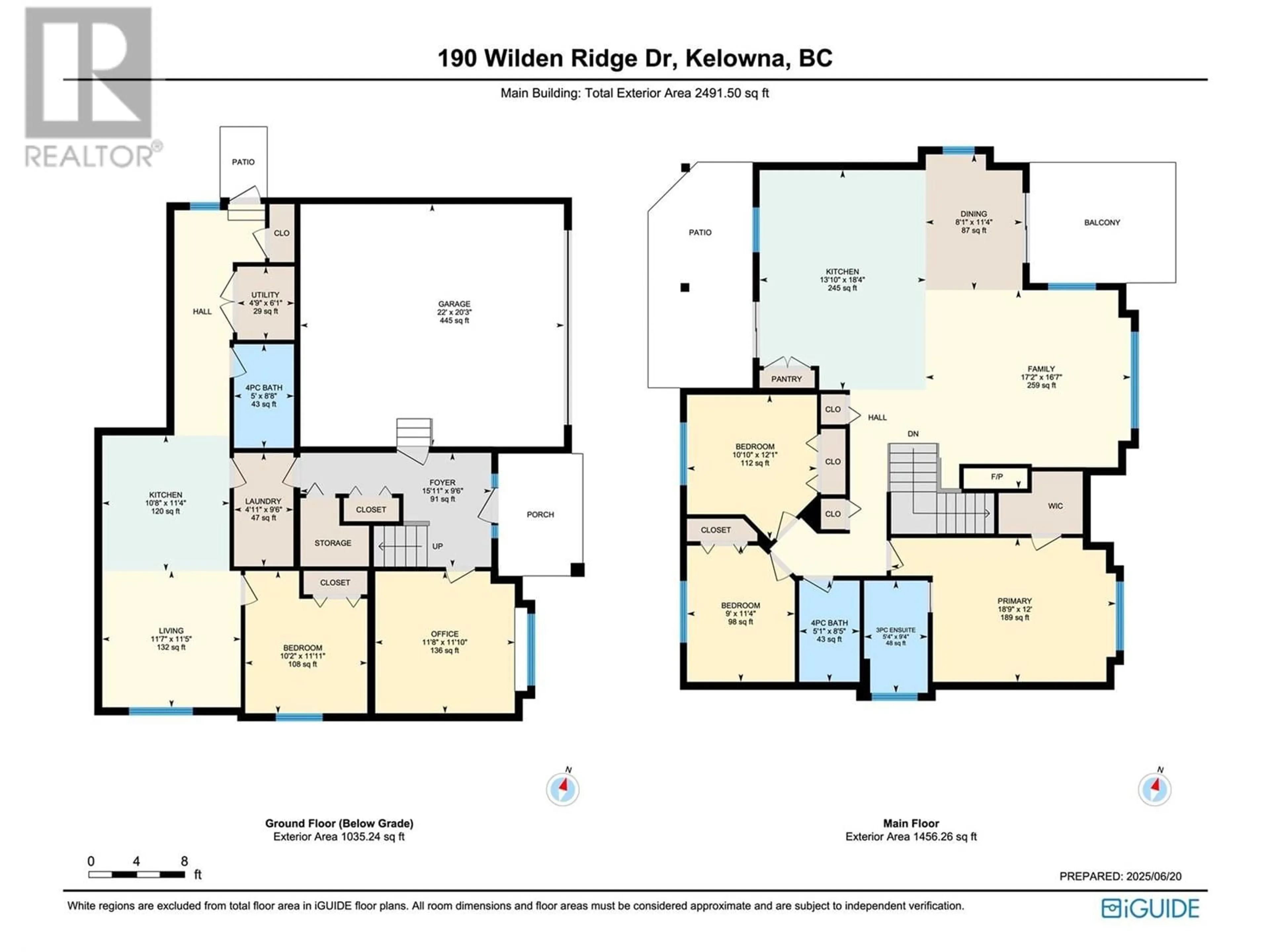Floor plan for 190 WILDEN RIDGE DRIVE, Kelowna British Columbia V1V2Z9