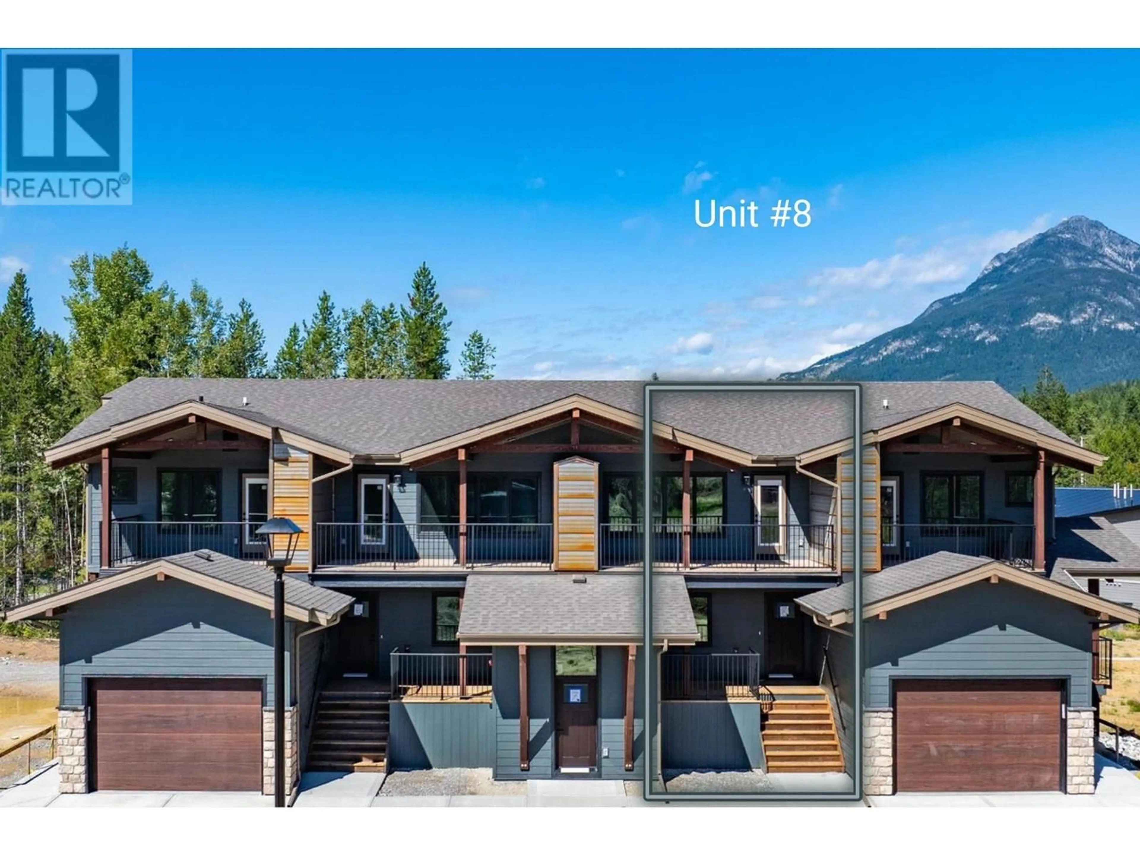 A pic from outside/outdoor area/front of a property/back of a property/a pic from drone, mountain view for 8 - 1444 GRANITE DRIVE, Golden British Columbia V0A1H0