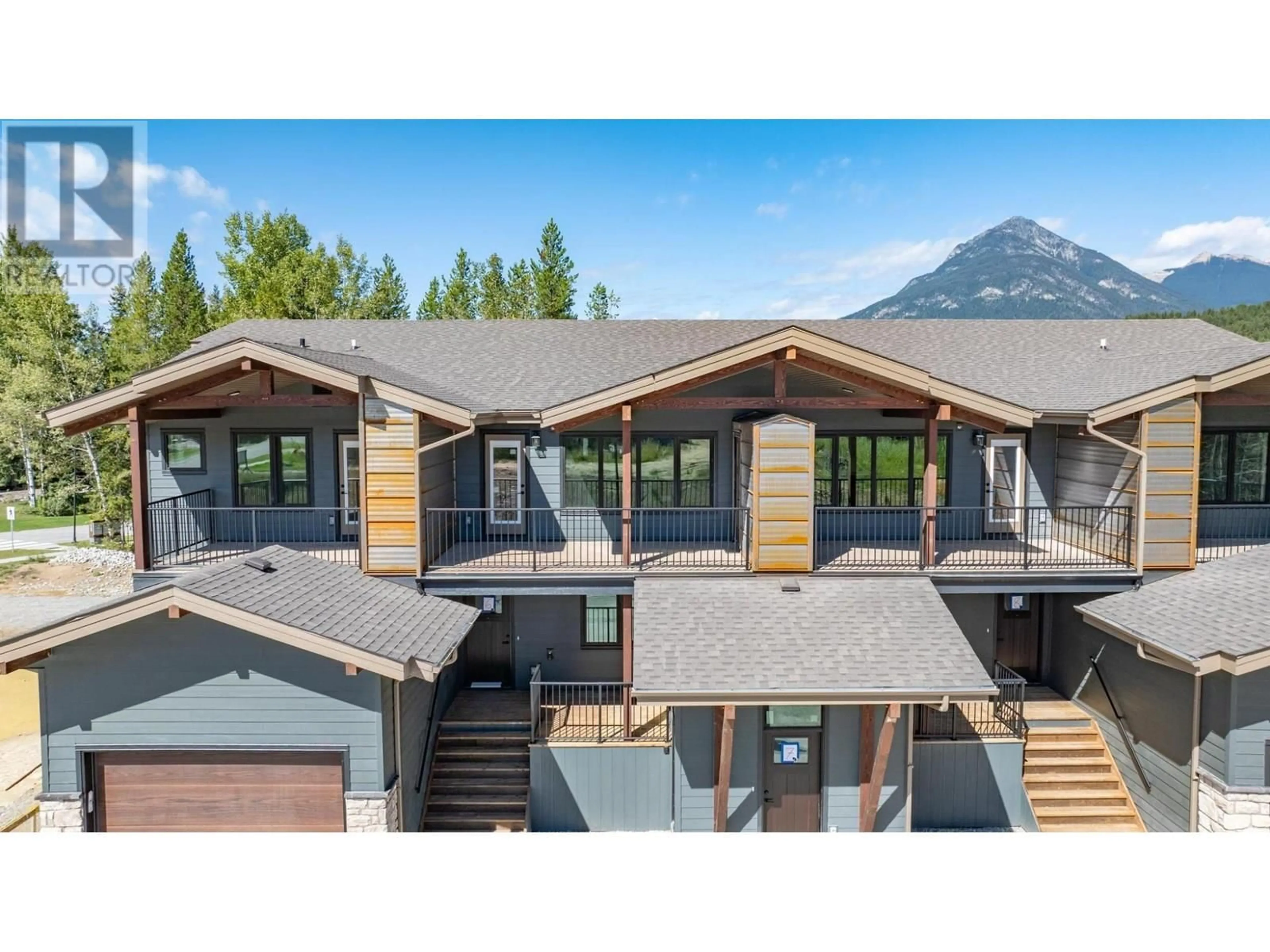 A pic from outside/outdoor area/front of a property/back of a property/a pic from drone, mountain view for 8 - 1444 GRANITE DRIVE, Golden British Columbia V0A1H0