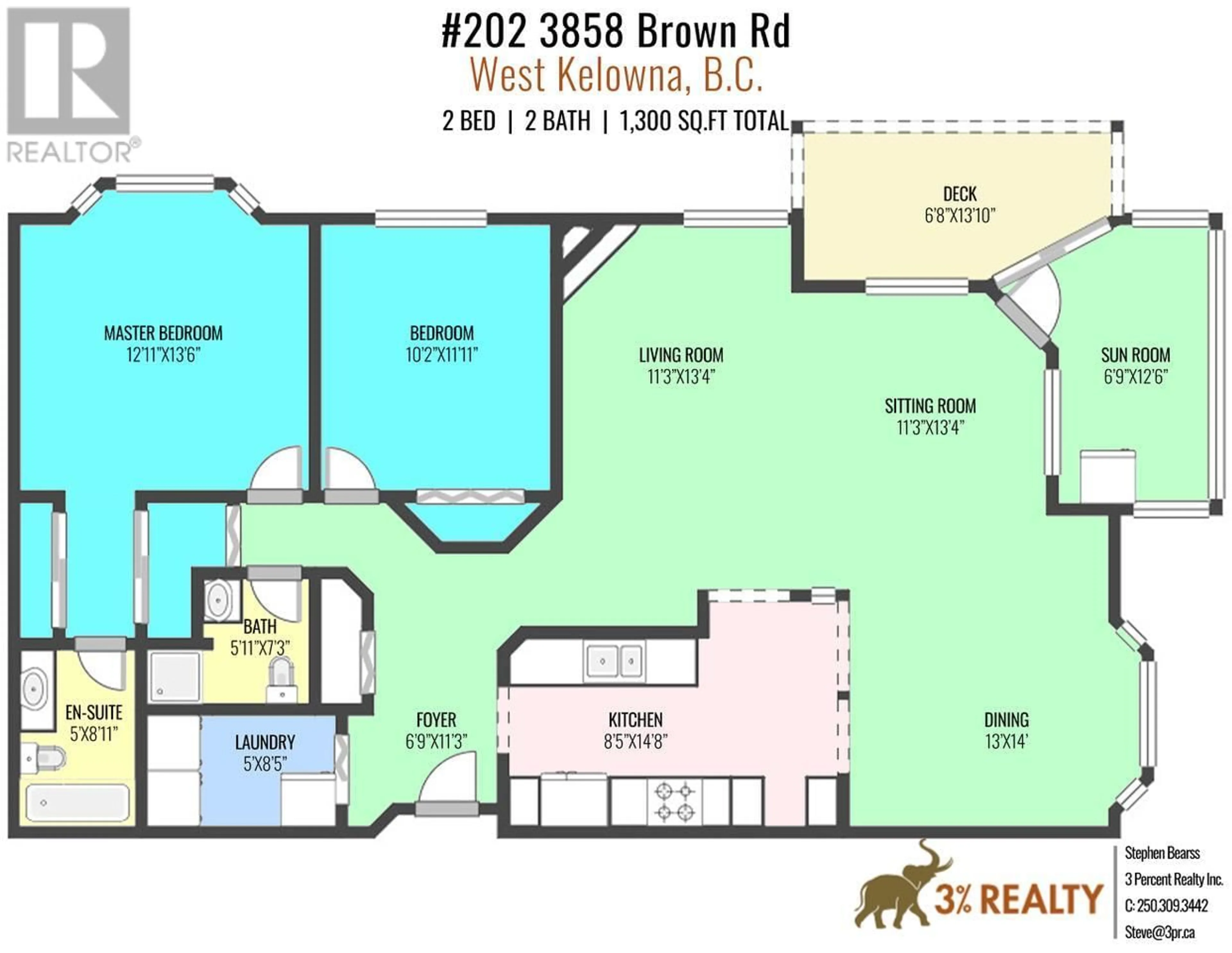 Floor plan for 202 - 3858 BROWN ROAD, West Kelowna British Columbia V4T2J5