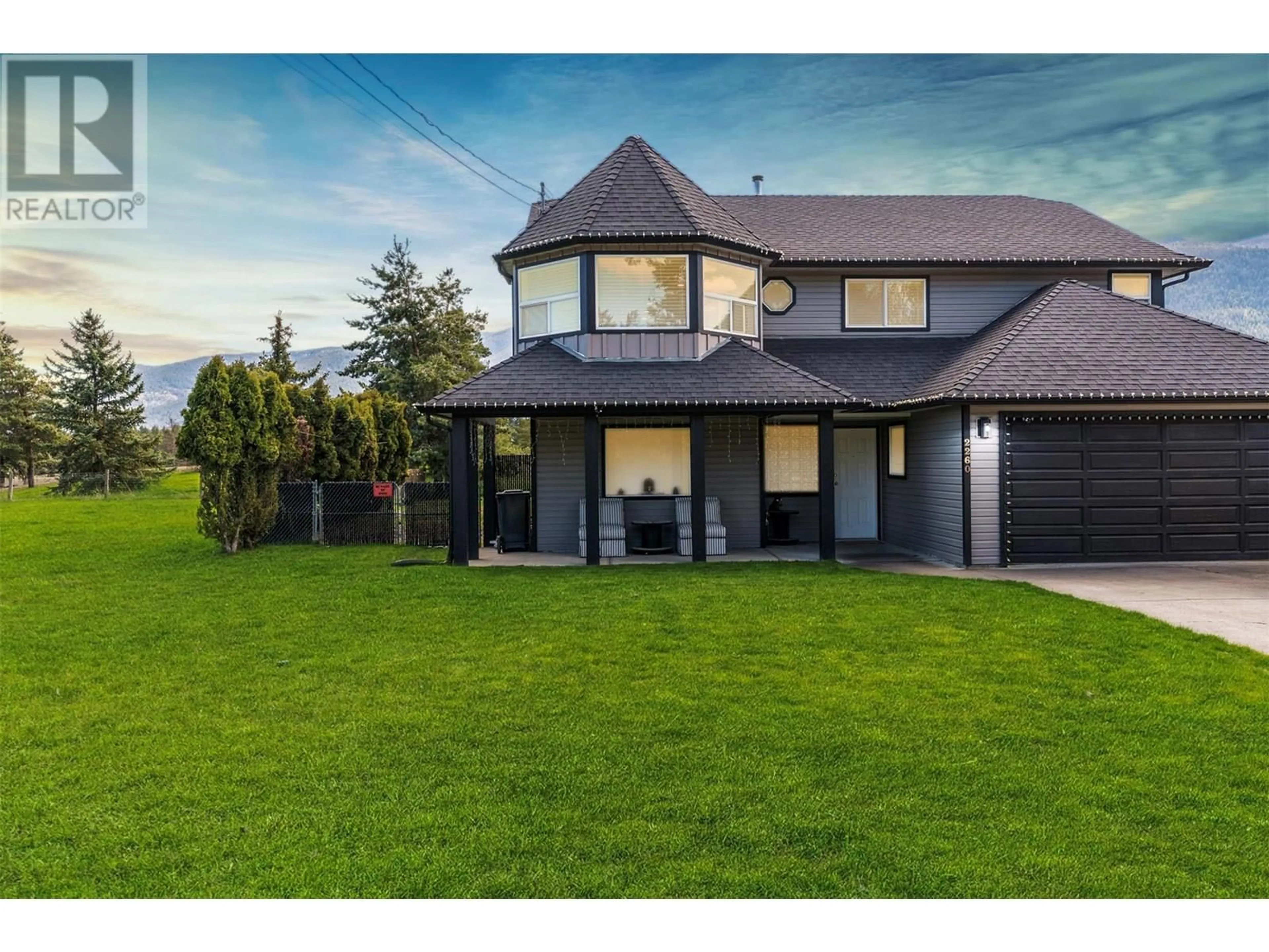 A pic from outside/outdoor area/front of a property/back of a property/a pic from drone, mountain view for 2260 OKANAGAN STREET, Armstrong British Columbia V4Y0B7