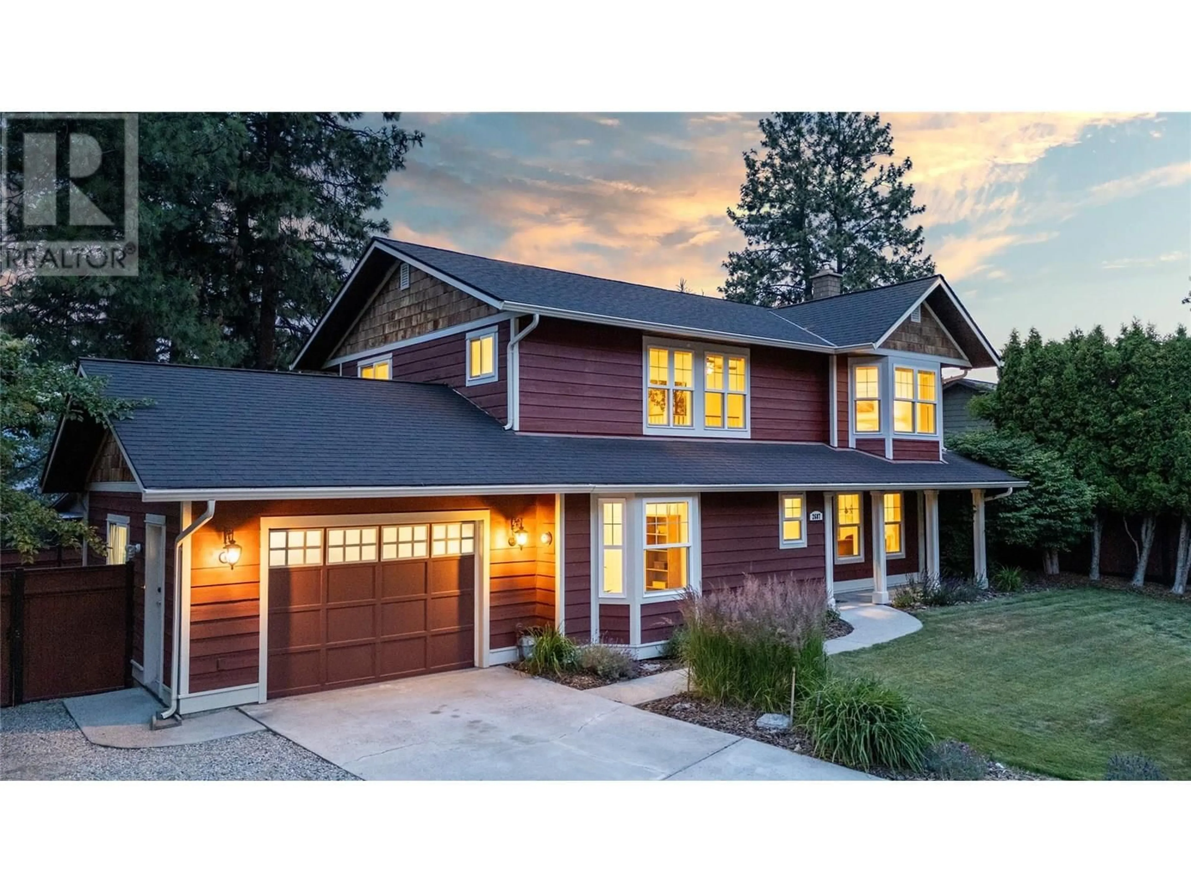 Home with brick exterior material, street for 2687 EVERGREEN DRIVE, Penticton British Columbia V2A7Y3