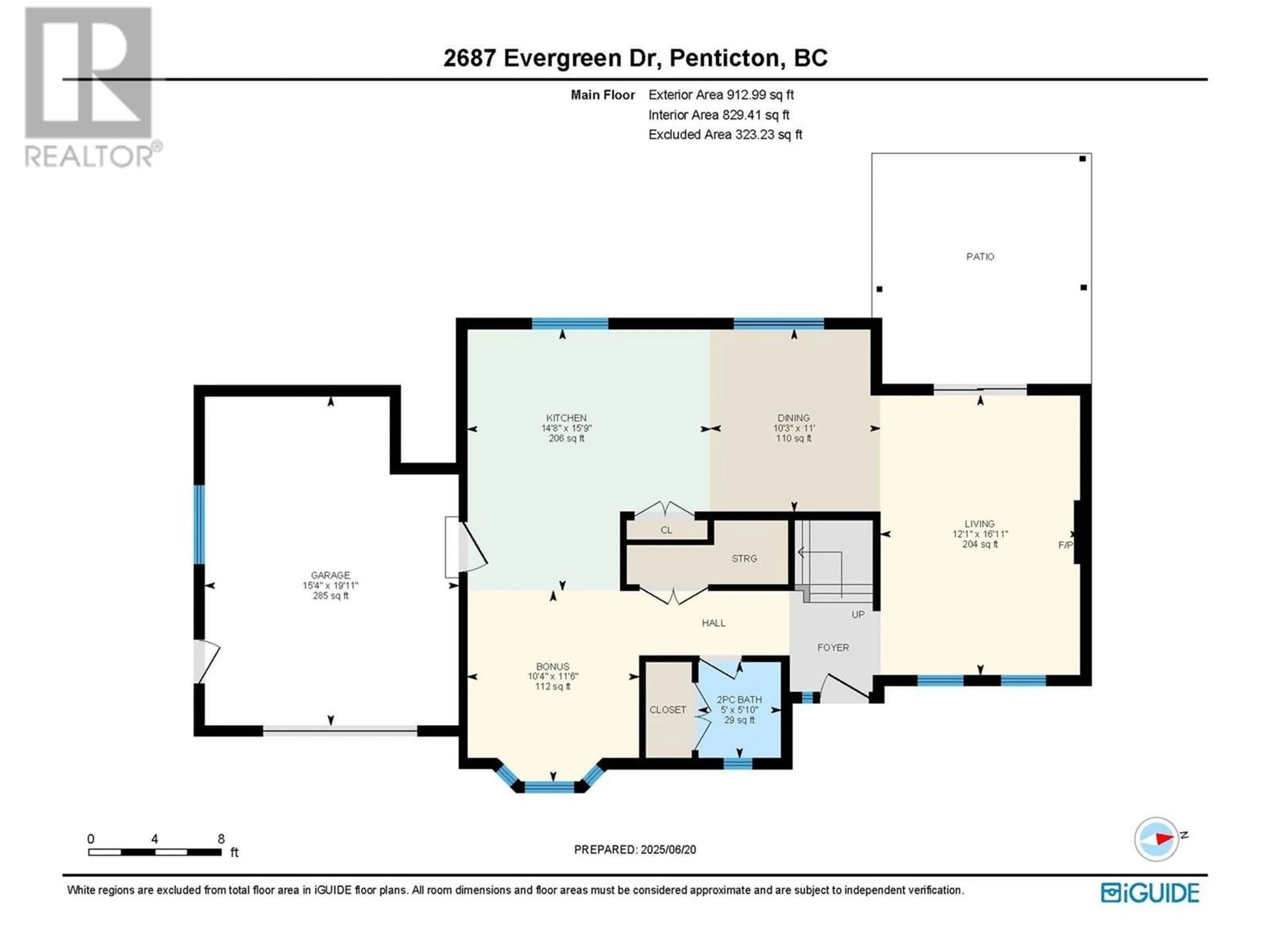 Floor plan for 2687 EVERGREEN DRIVE, Penticton British Columbia V2A7Y3