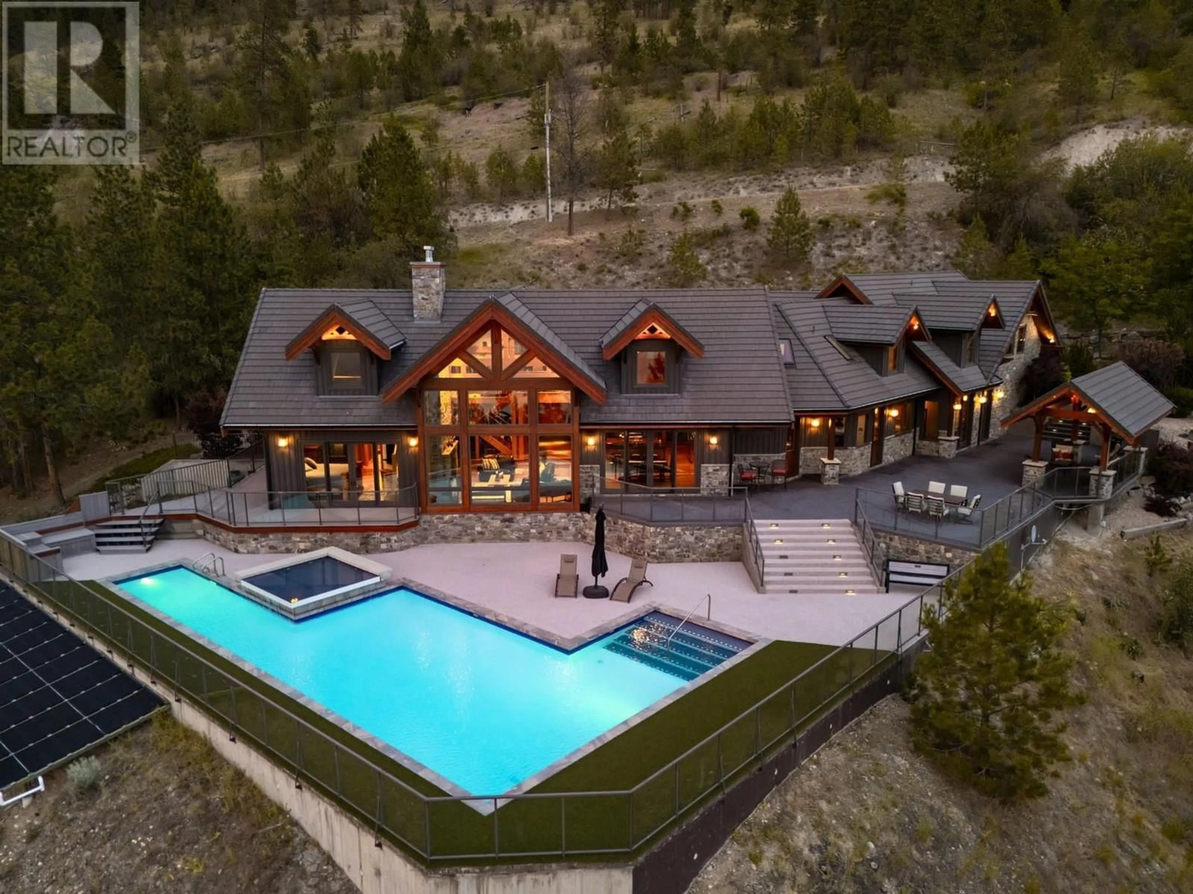 A pic from outside/outdoor area/front of a property/back of a property/a pic from drone, mountain view for 14162 BARKLEY ROAD, Lake Country British Columbia V4V1A4