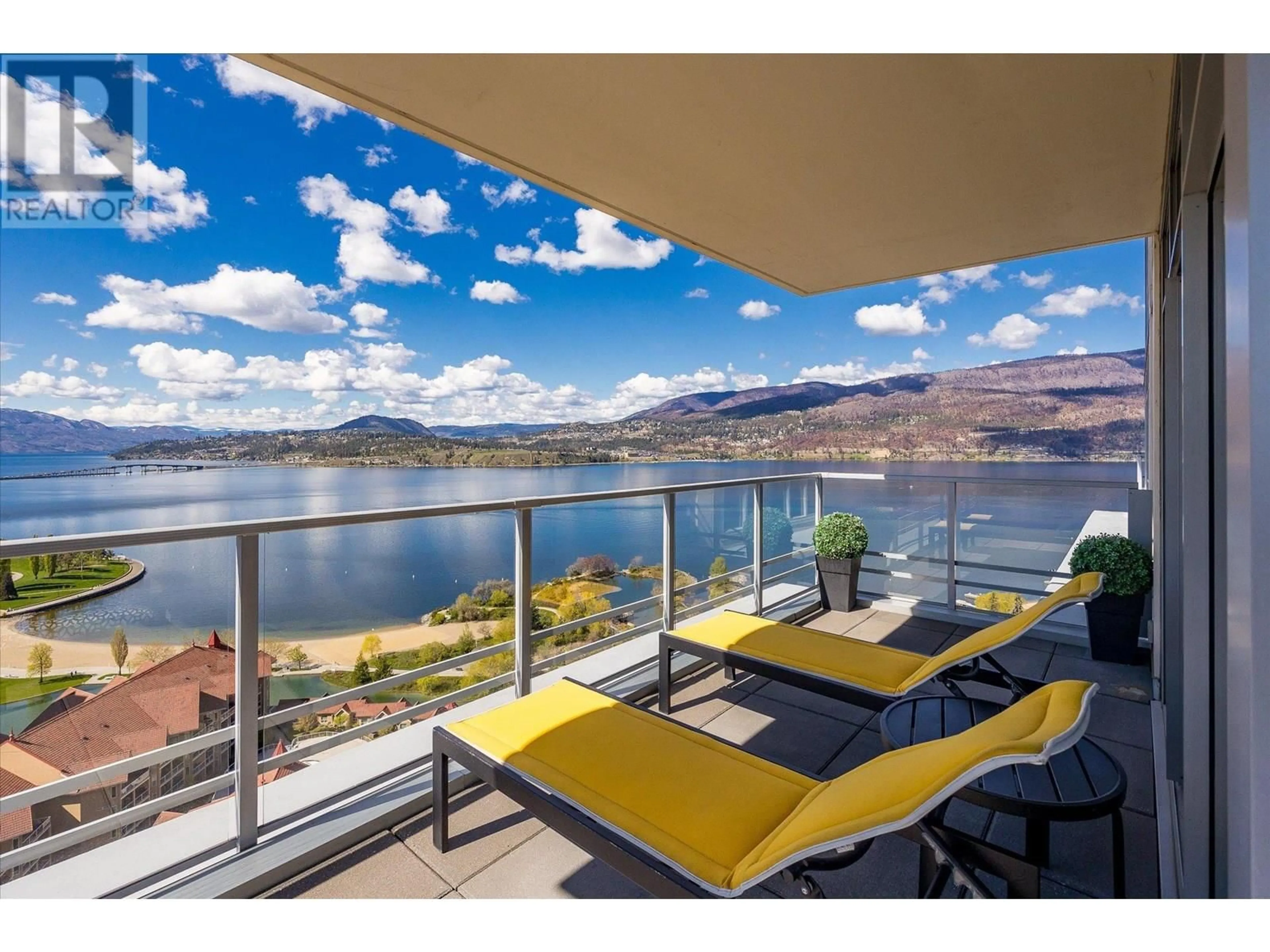 Patio, water/lake/river/ocean view for 2603 - 1075 SUNSET DRIVE, Kelowna British Columbia V1Y9Y9