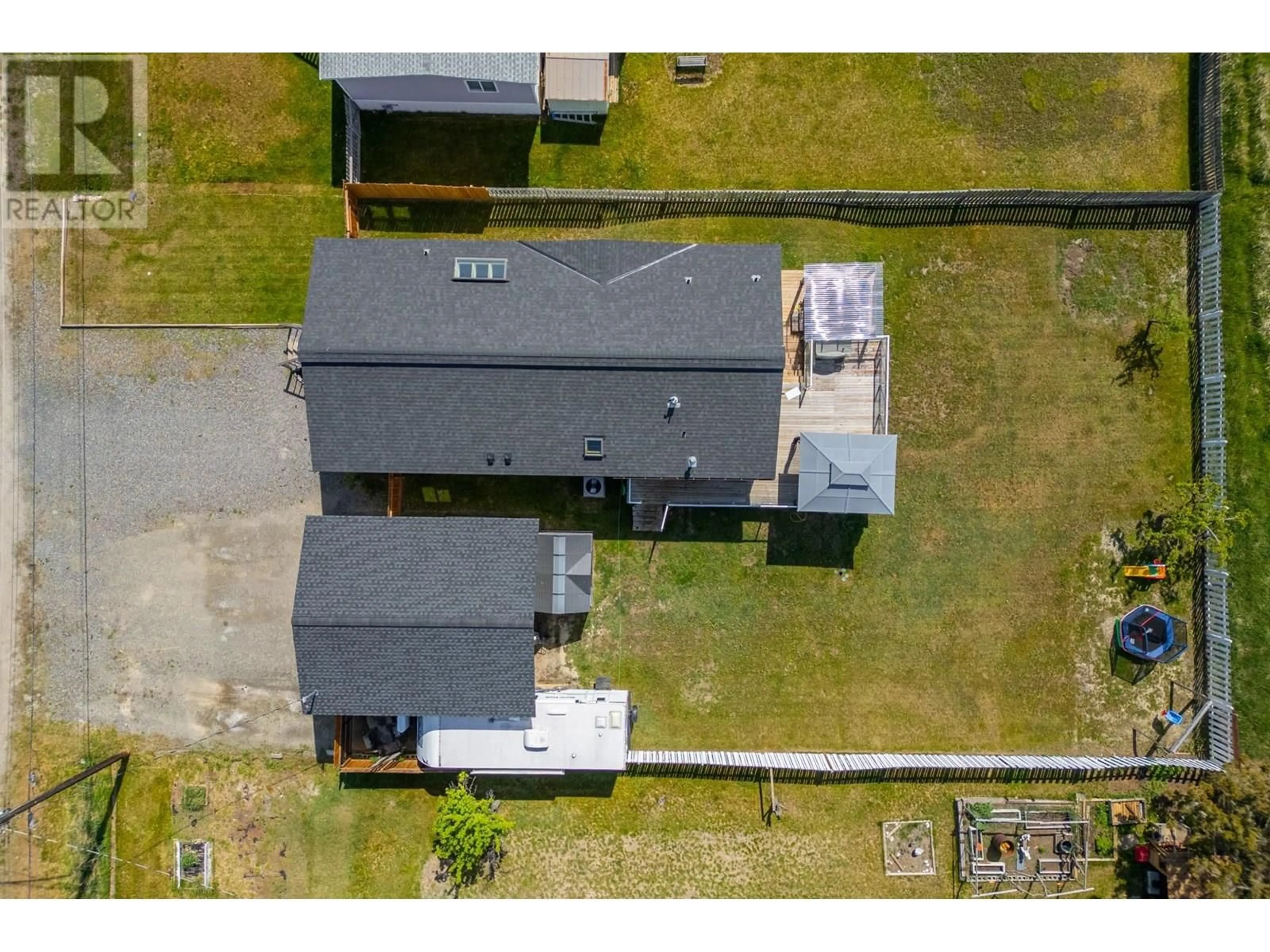 A pic from outside/outdoor area/front of a property/back of a property/a pic from drone, street for 1245 DECAMILLIS ROAD, Kamloops British Columbia V0E2P0