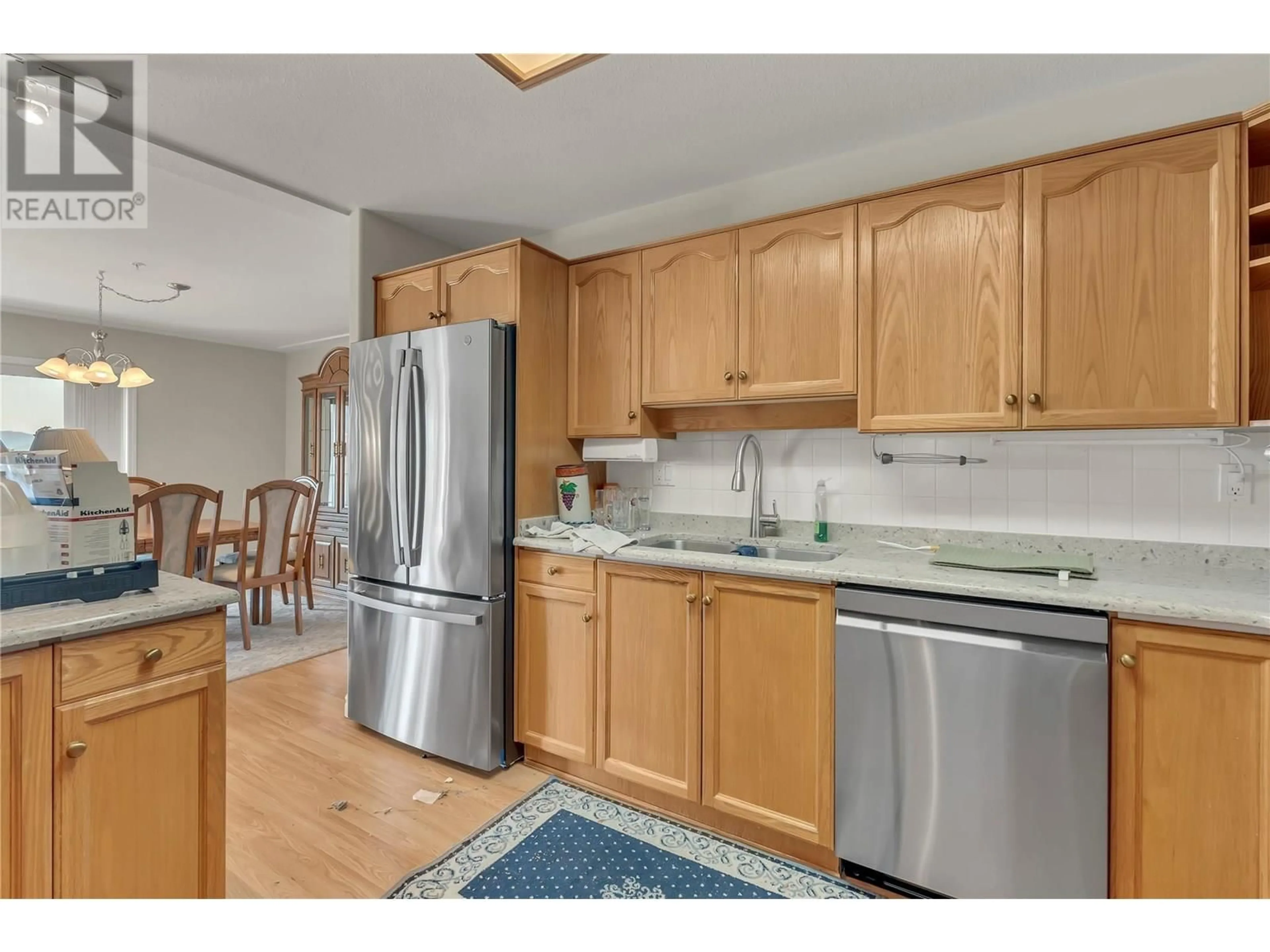 Standard kitchen, wood/laminate floor for 604 - 2245 ATKINSON STREET, Penticton British Columbia V2A8R7