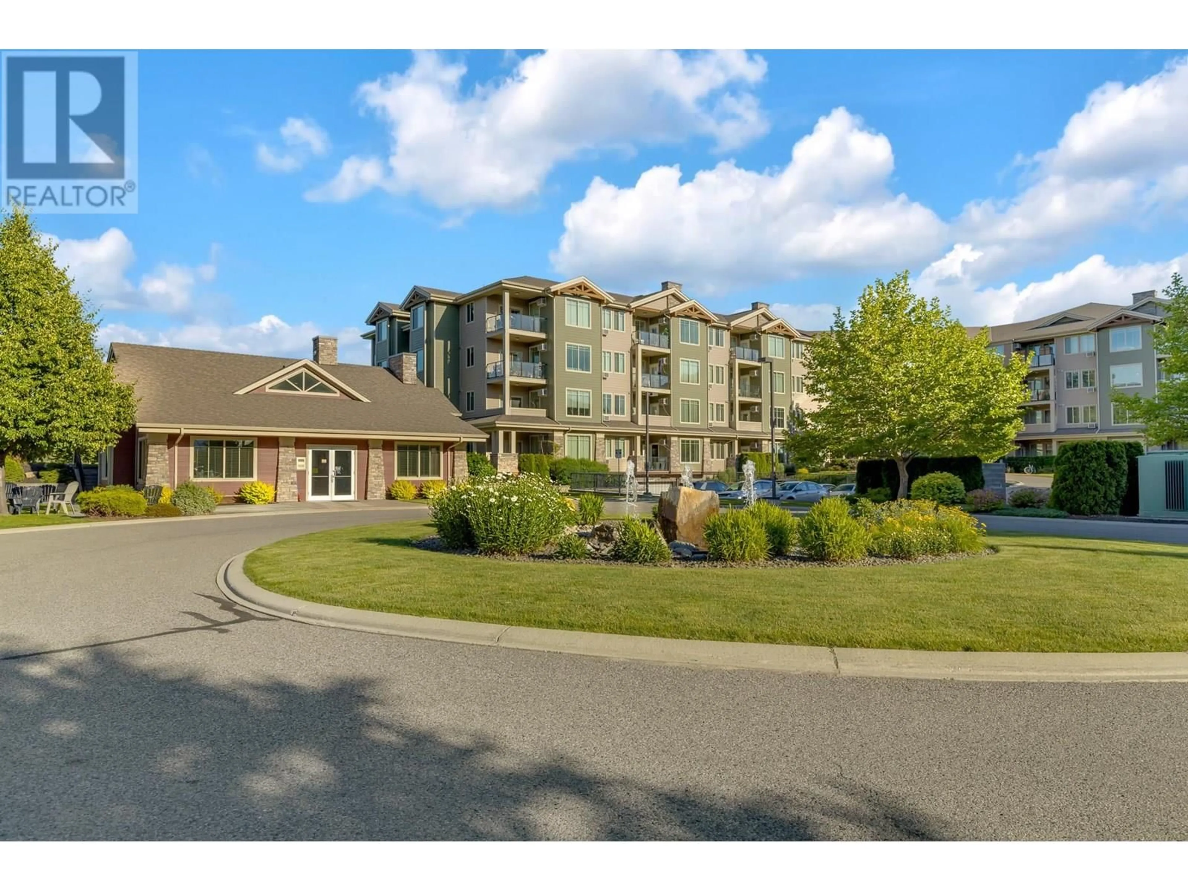 A pic from outside/outdoor area/front of a property/back of a property/a pic from drone, water/lake/river/ocean view for 109 - 3733 CASORSO ROAD, Kelowna British Columbia V1W5E3