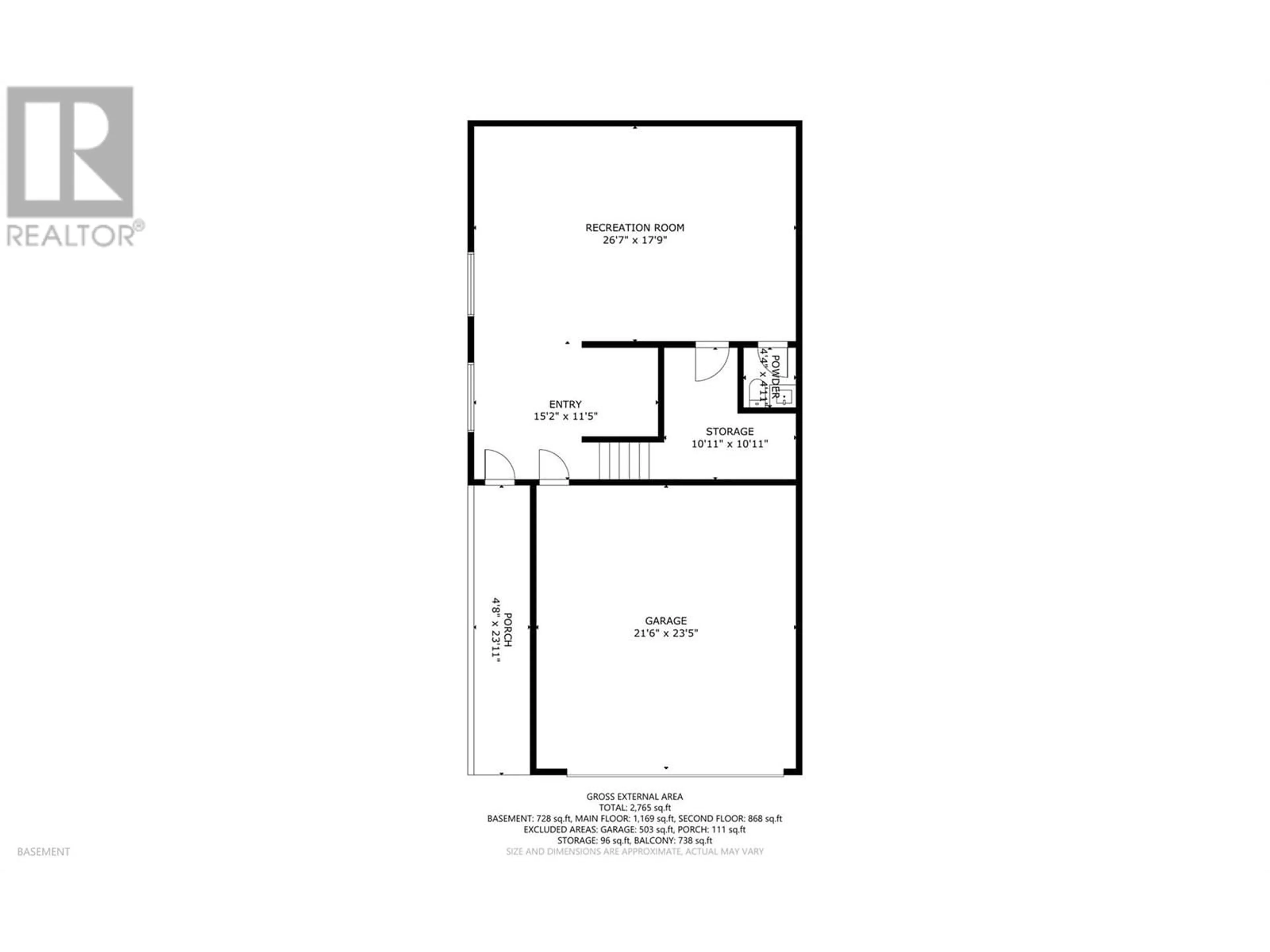 Floor plan for 9963 PURCELL DRIVE, Vernon British Columbia V1B3M1