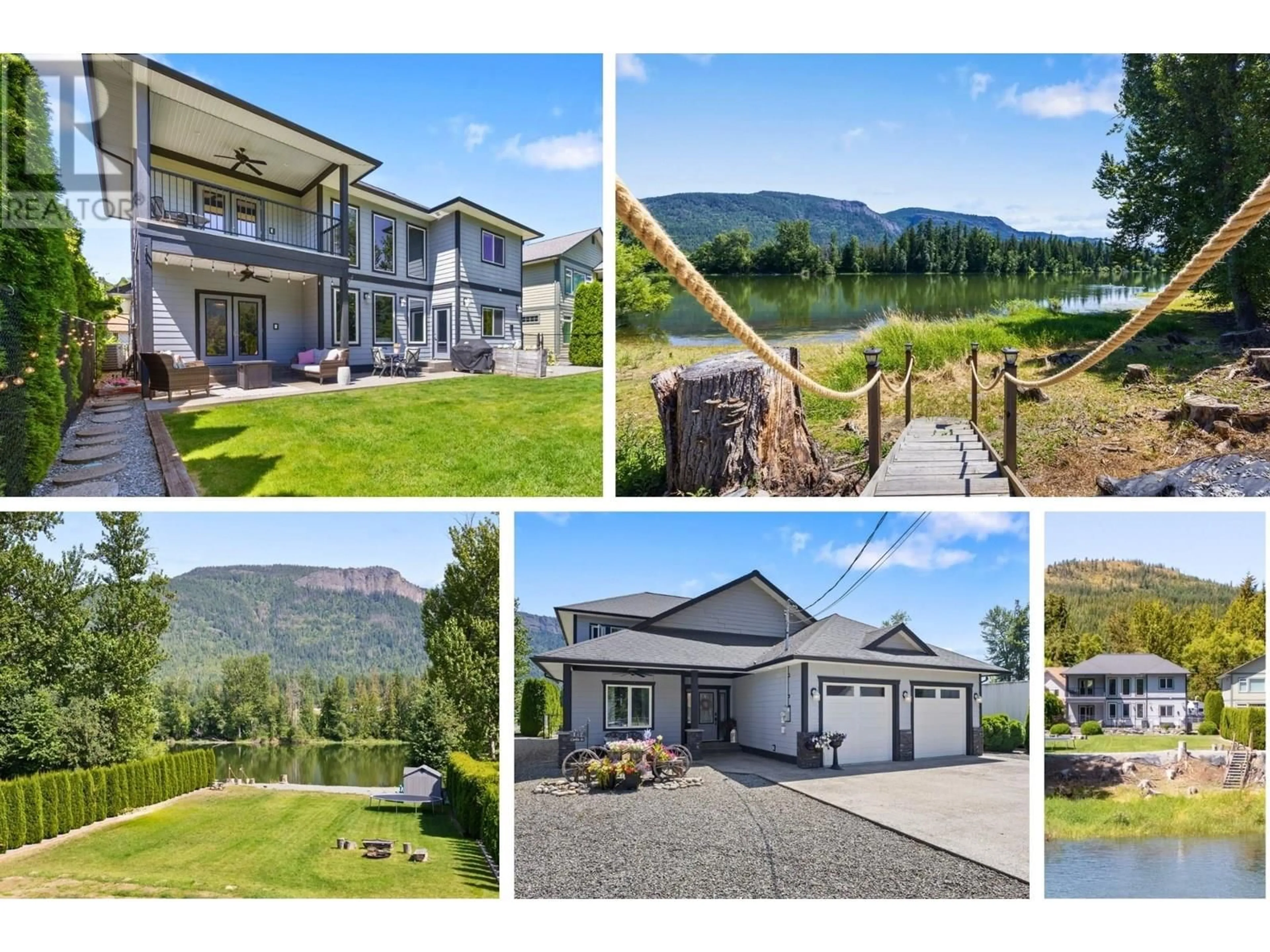 A pic from outside/outdoor area/front of a property/back of a property/a pic from drone, water/lake/river/ocean view for 142 CARLIN STREET, Grindrod British Columbia V0E1Y0