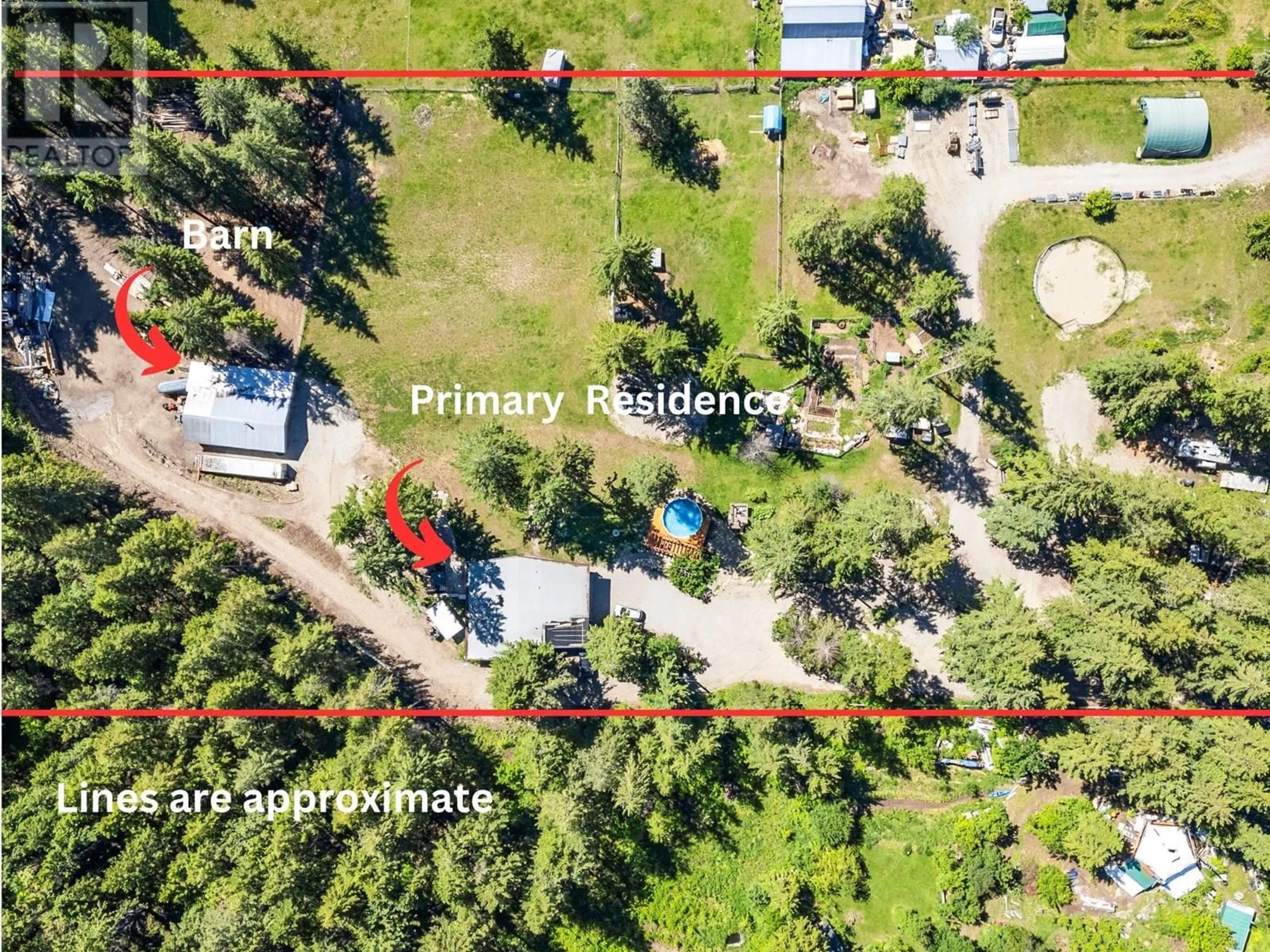 A pic from outside/outdoor area/front of a property/back of a property/a pic from drone, unknown for 922 MOBLEY ROAD, Tappen British Columbia V0E2X1