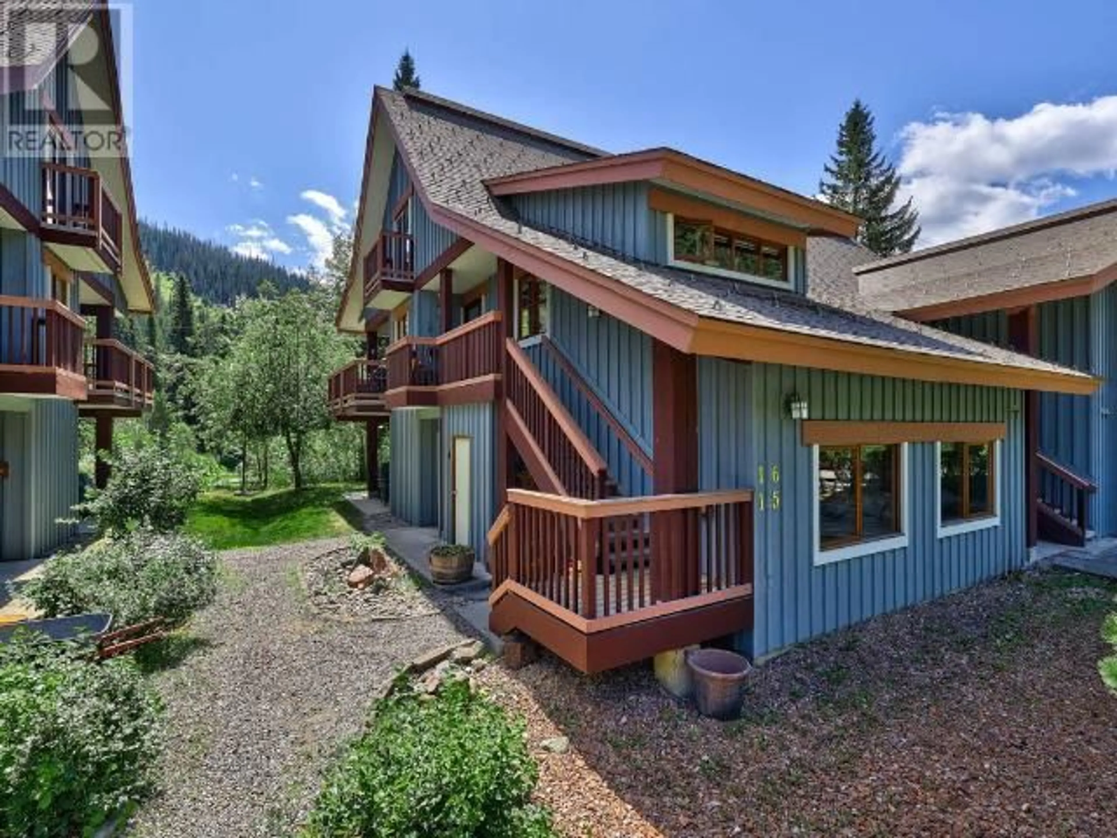 A pic from outside/outdoor area/front of a property/back of a property/a pic from drone, mountain view for 15 - 2140 SUN PEAKS ROAD, Sun Peaks British Columbia V0E5N0