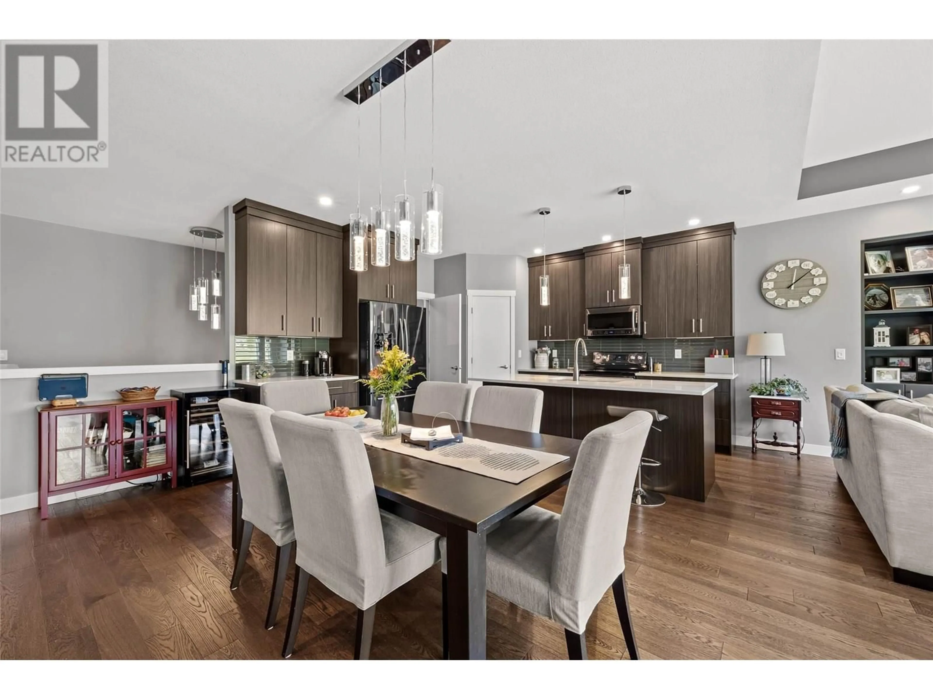 Open concept kitchen, wood/laminate floor for 11 - 3665 WESTSYDE ROAD, Kamloops British Columbia V2B7H5