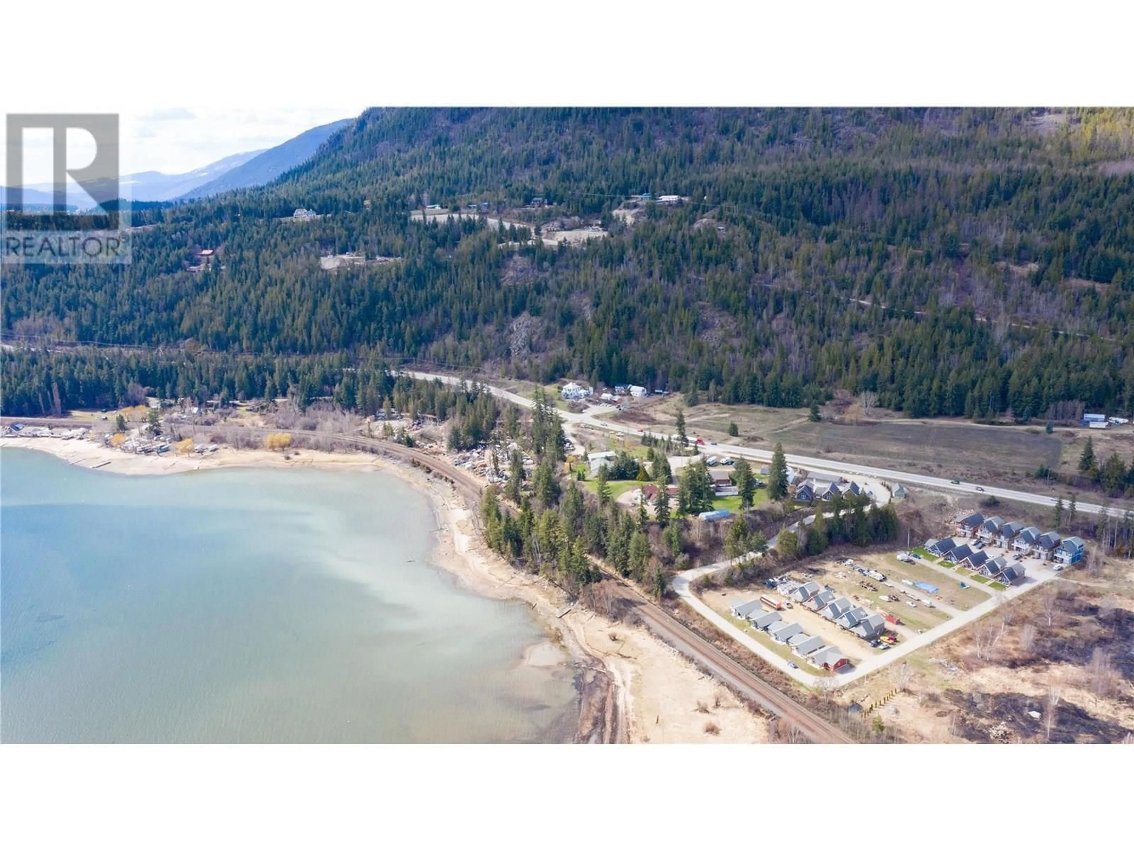 A pic from outside/outdoor area/front of a property/back of a property/a pic from drone, water/lake/river/ocean view for 4 - 5211 TRANS CANADA HIGHWAY, Tappen British Columbia V0E2X3