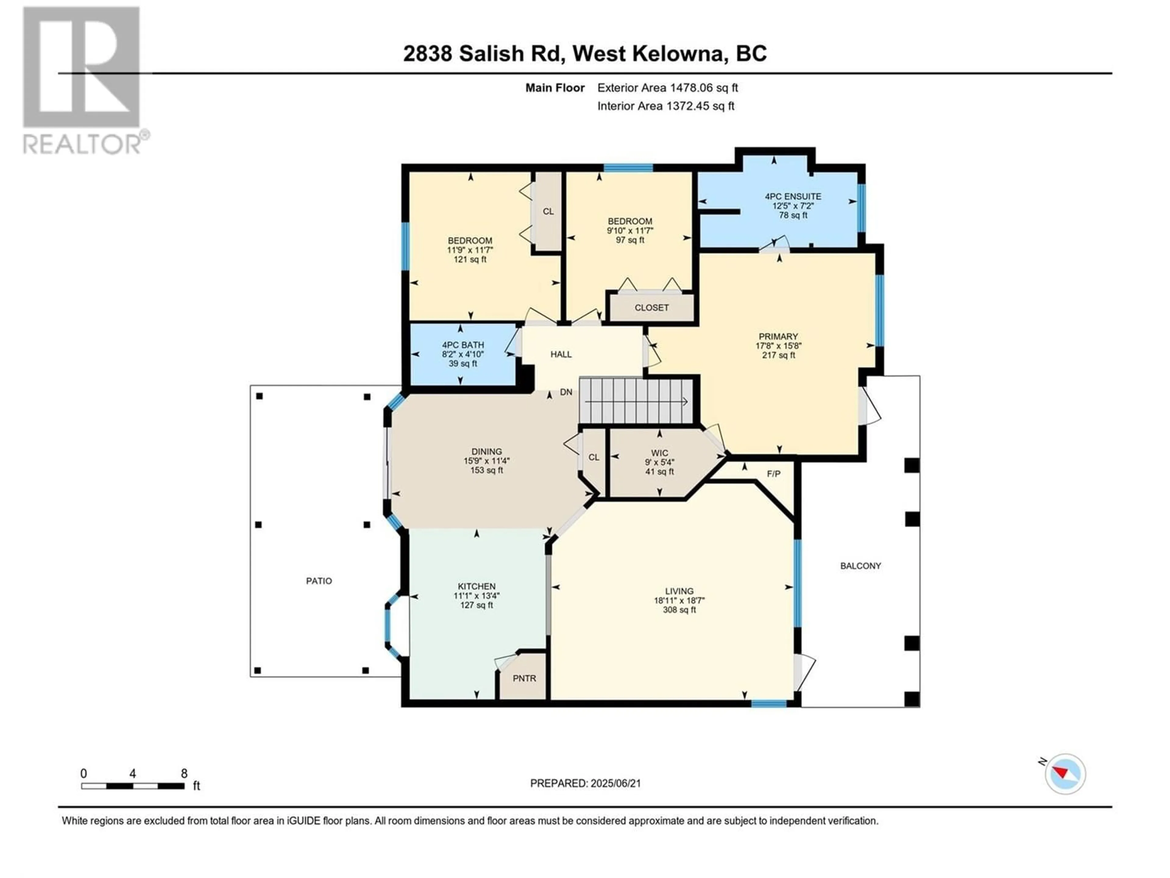 Floor plan for 2838 SALISH ROAD, West Kelowna British Columbia V4T2V9