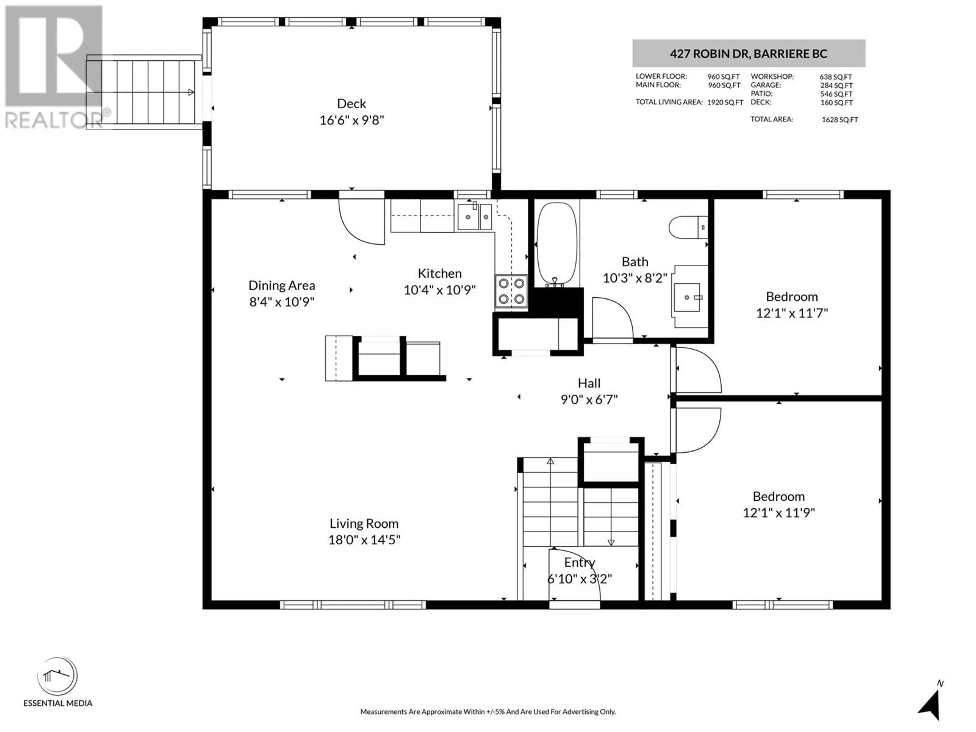Floor plan for 427 ROBIN DRIVE, Barriere British Columbia V0E1E0