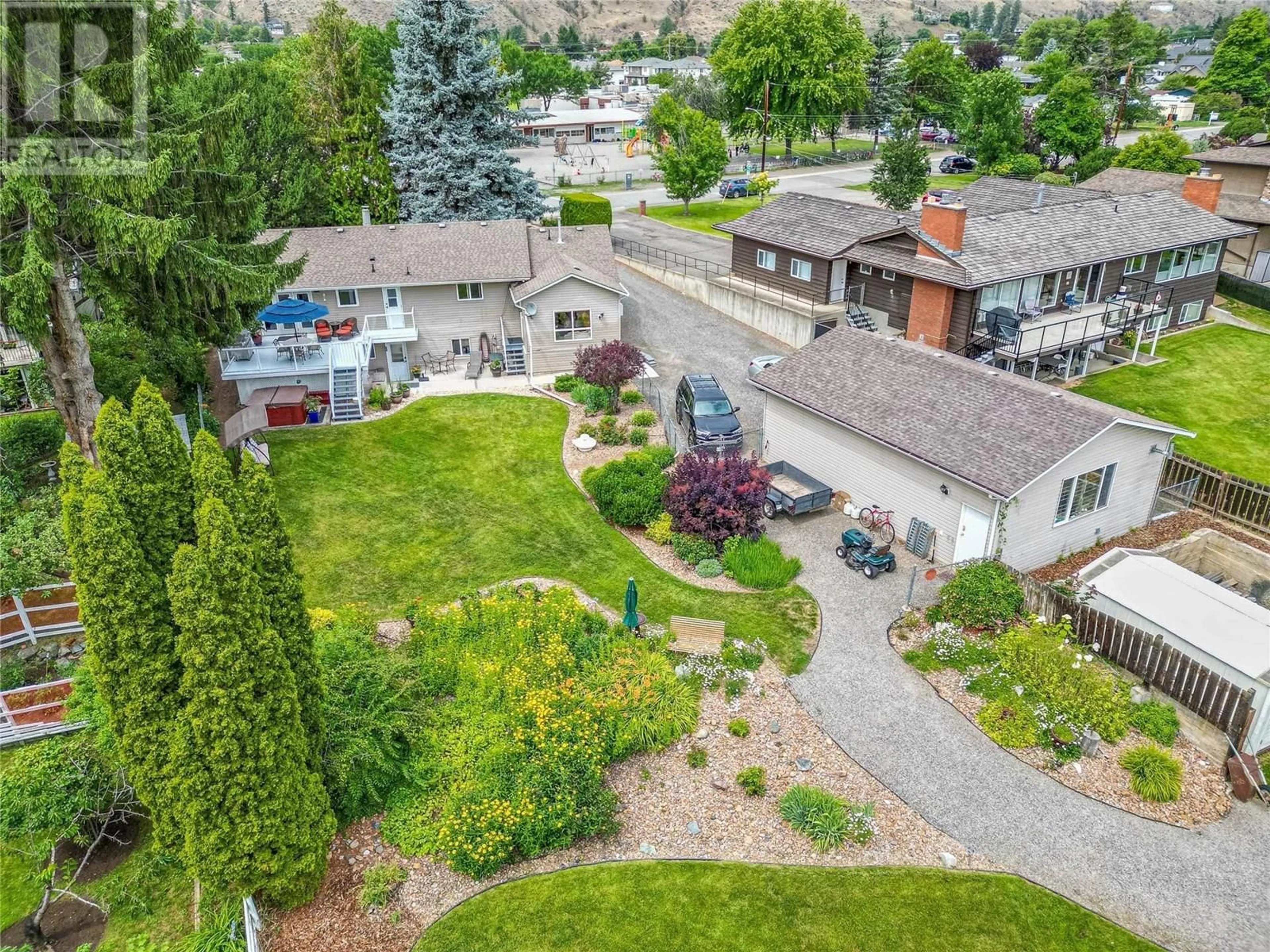 A pic from outside/outdoor area/front of a property/back of a property/a pic from drone, mountain view for 2875 BANK ROAD, Kamloops British Columbia V2B6V5