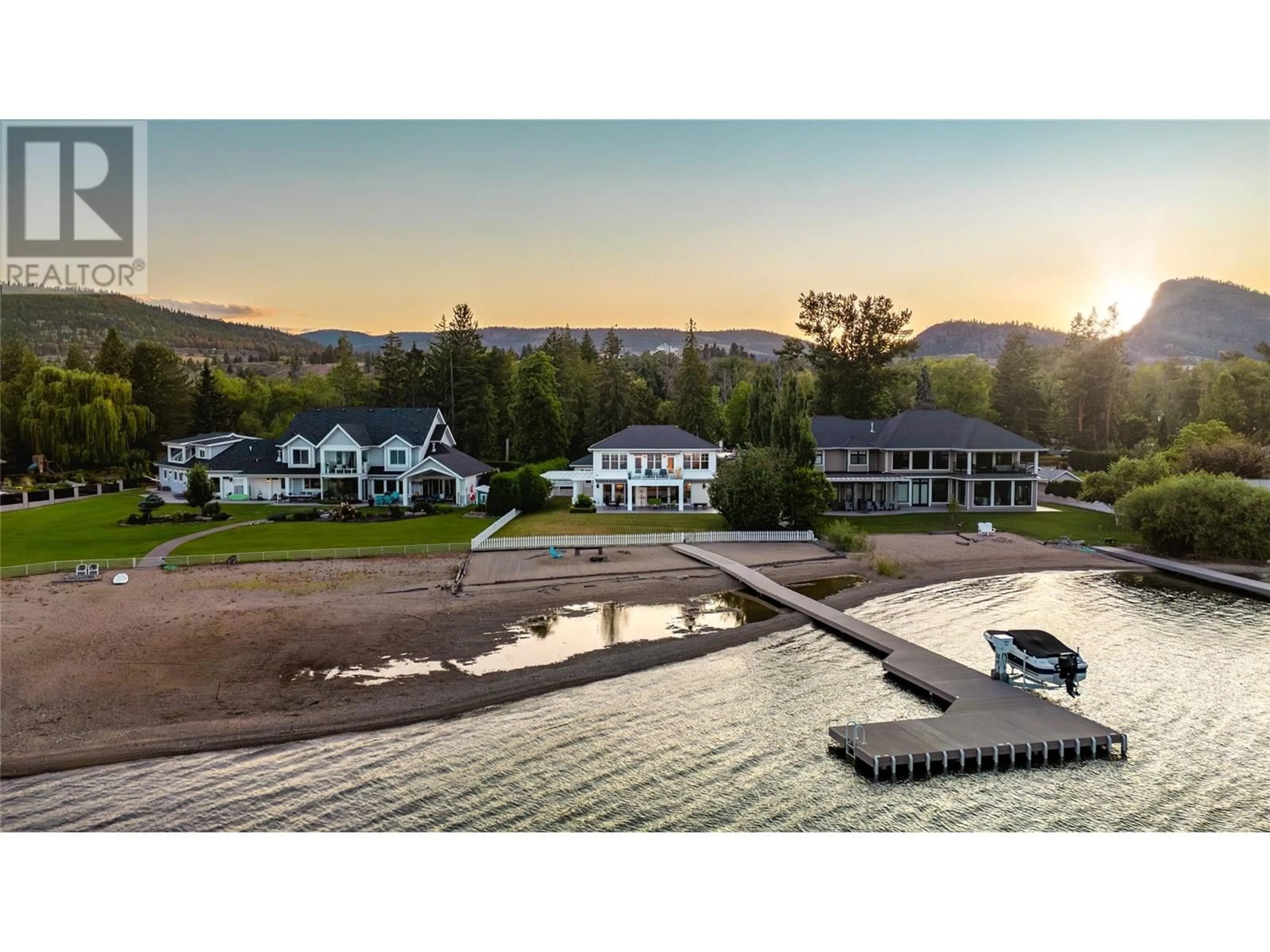 A pic from outside/outdoor area/front of a property/back of a property/a pic from drone, water/lake/river/ocean view for 4217 WILLIAMS AVENUE, Summerland British Columbia V0H1Z0