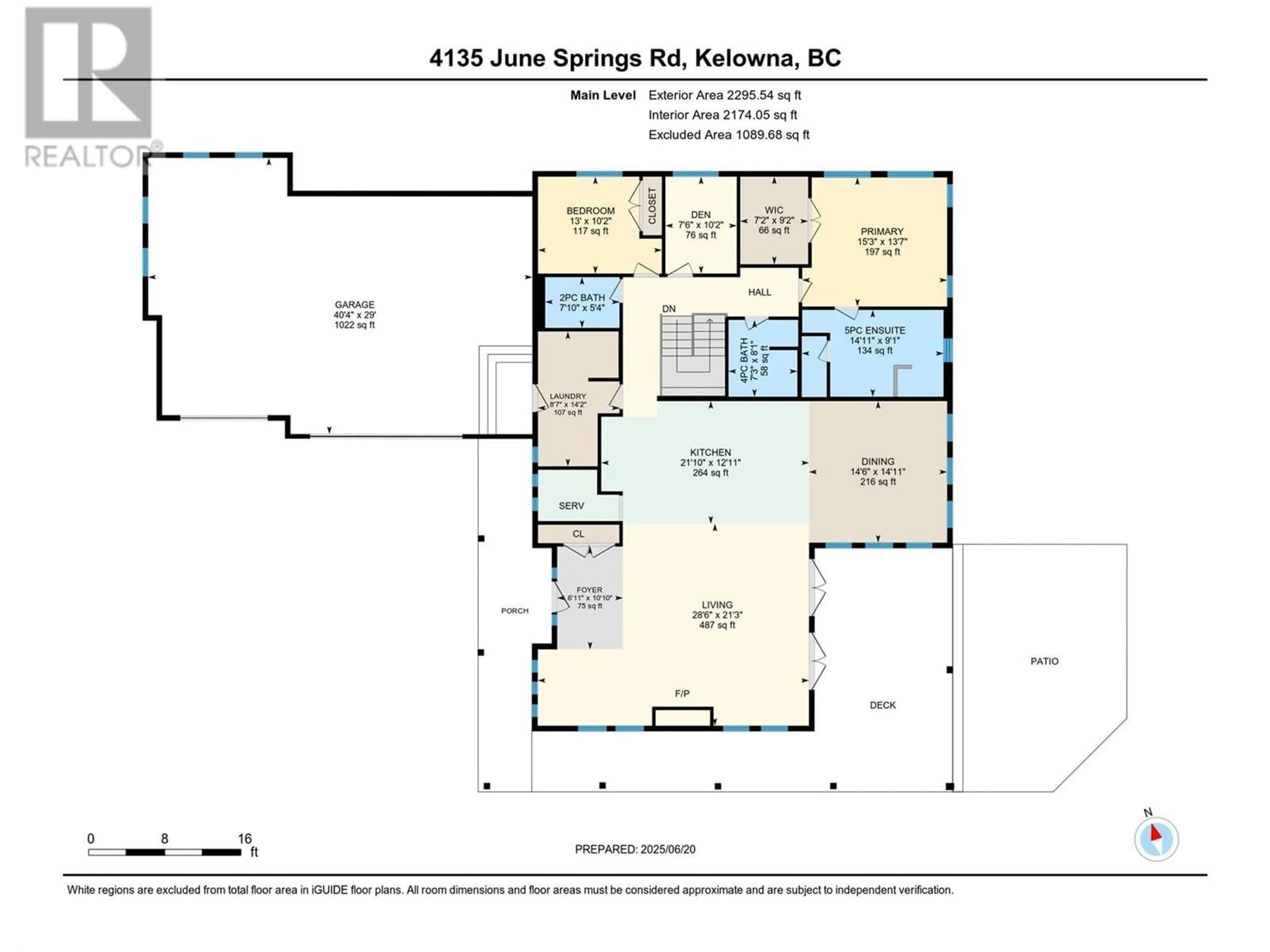Floor plan for 4135 JUNE SPRINGS ROAD, Kelowna British Columbia V1W4C9