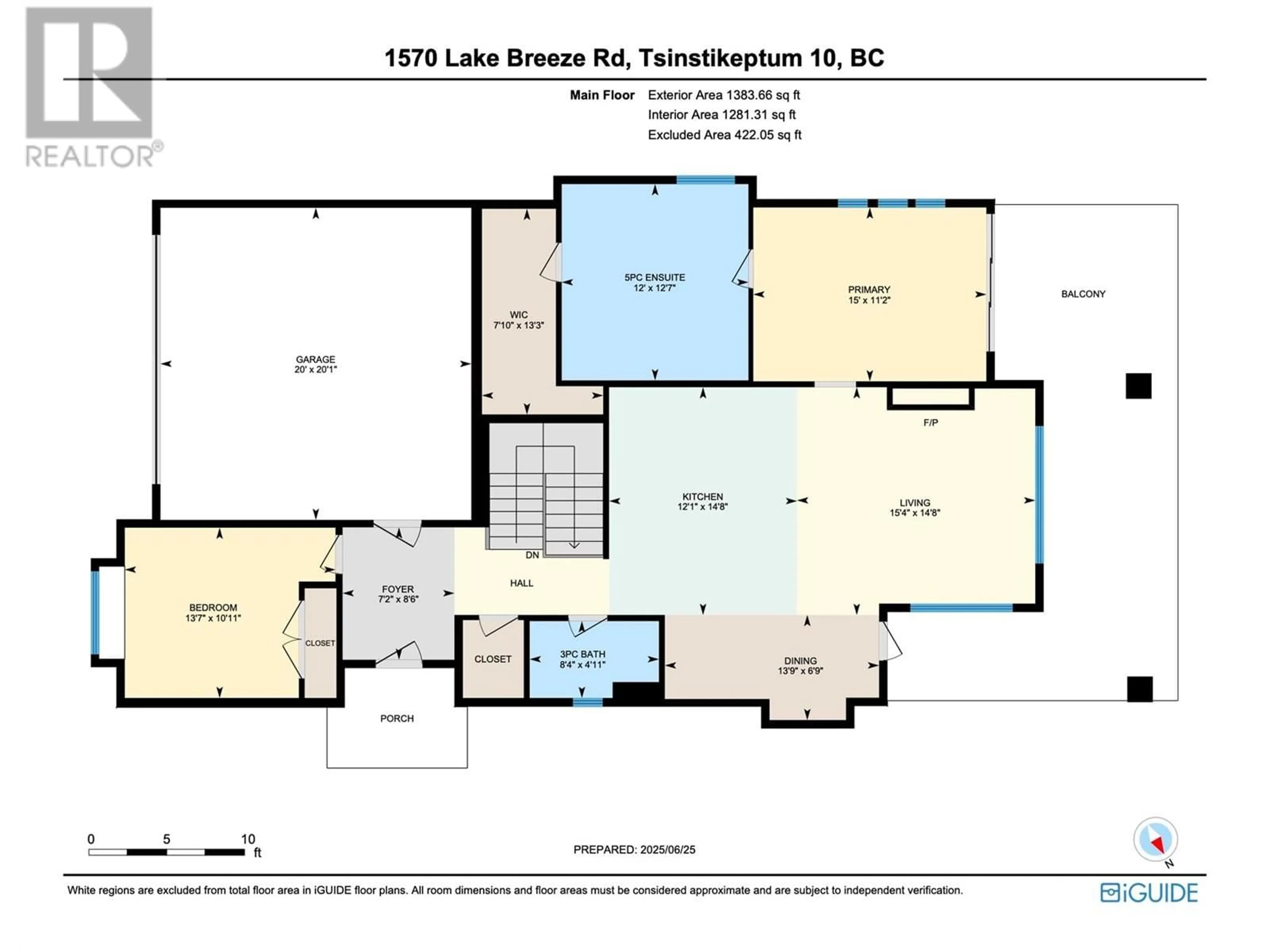 Floor plan for 1570 LAKE BREEZE ROAD, Westbank British Columbia V1Z4E1