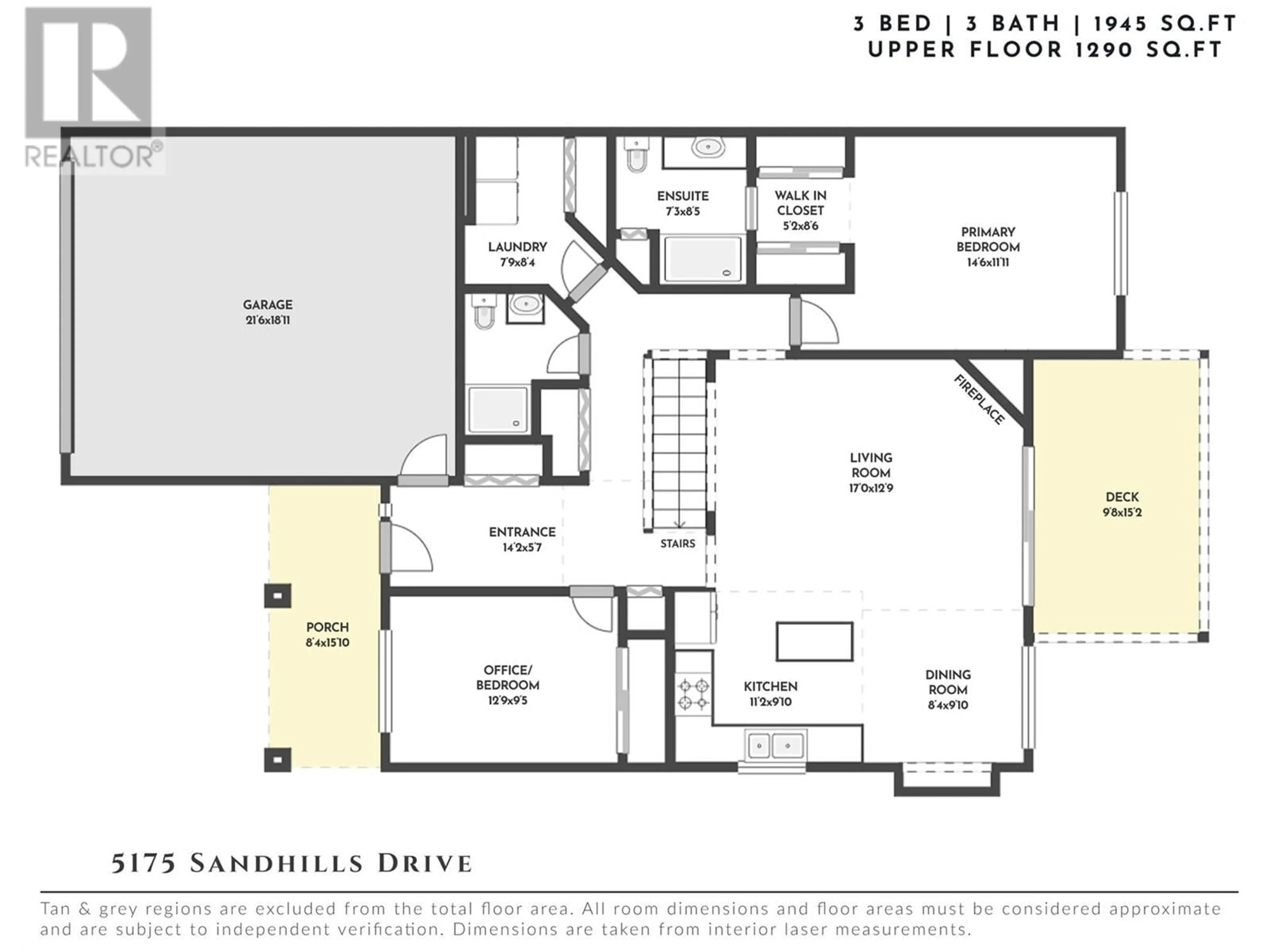 Floor plan for 5175 SANDHILLS DRIVE, Kelowna British Columbia V1X7Y7