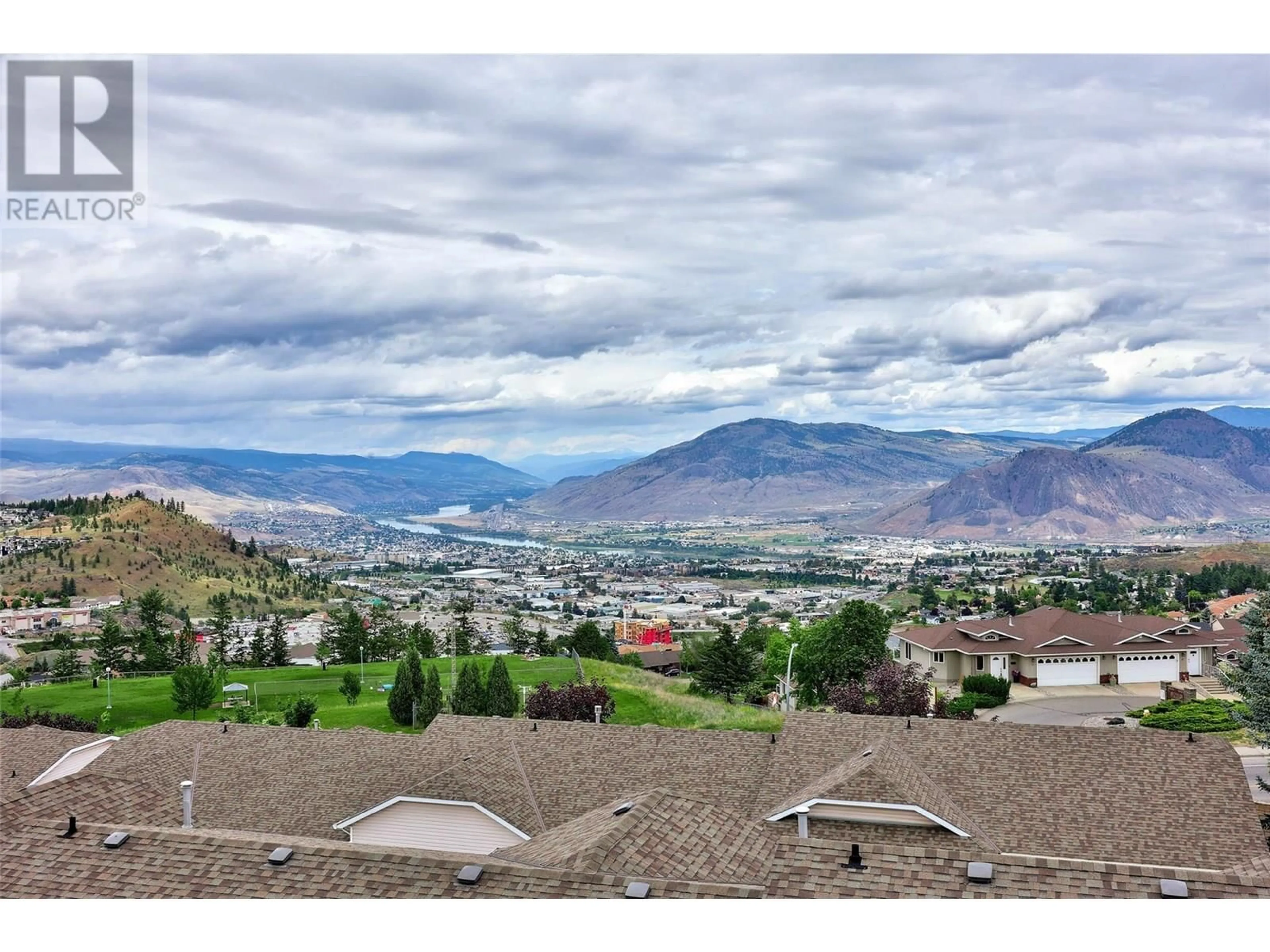 A pic from outside/outdoor area/front of a property/back of a property/a pic from drone, mountain view for 69 - 2022 PACIFIC WAY, Kamloops British Columbia V1S1T1