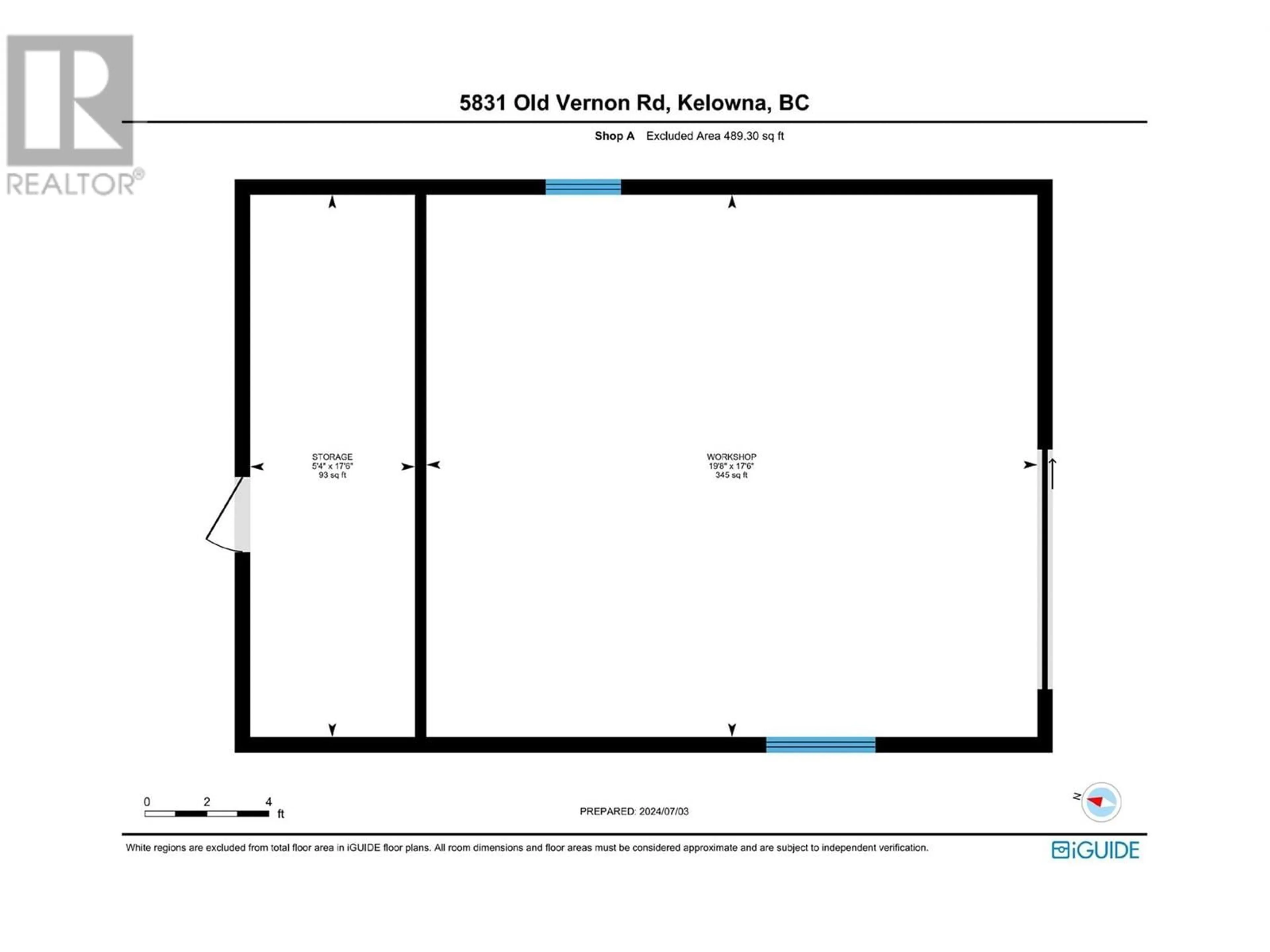 Floor plan for 5831 OLD VERNON ROAD, Kelowna British Columbia V1X7V2