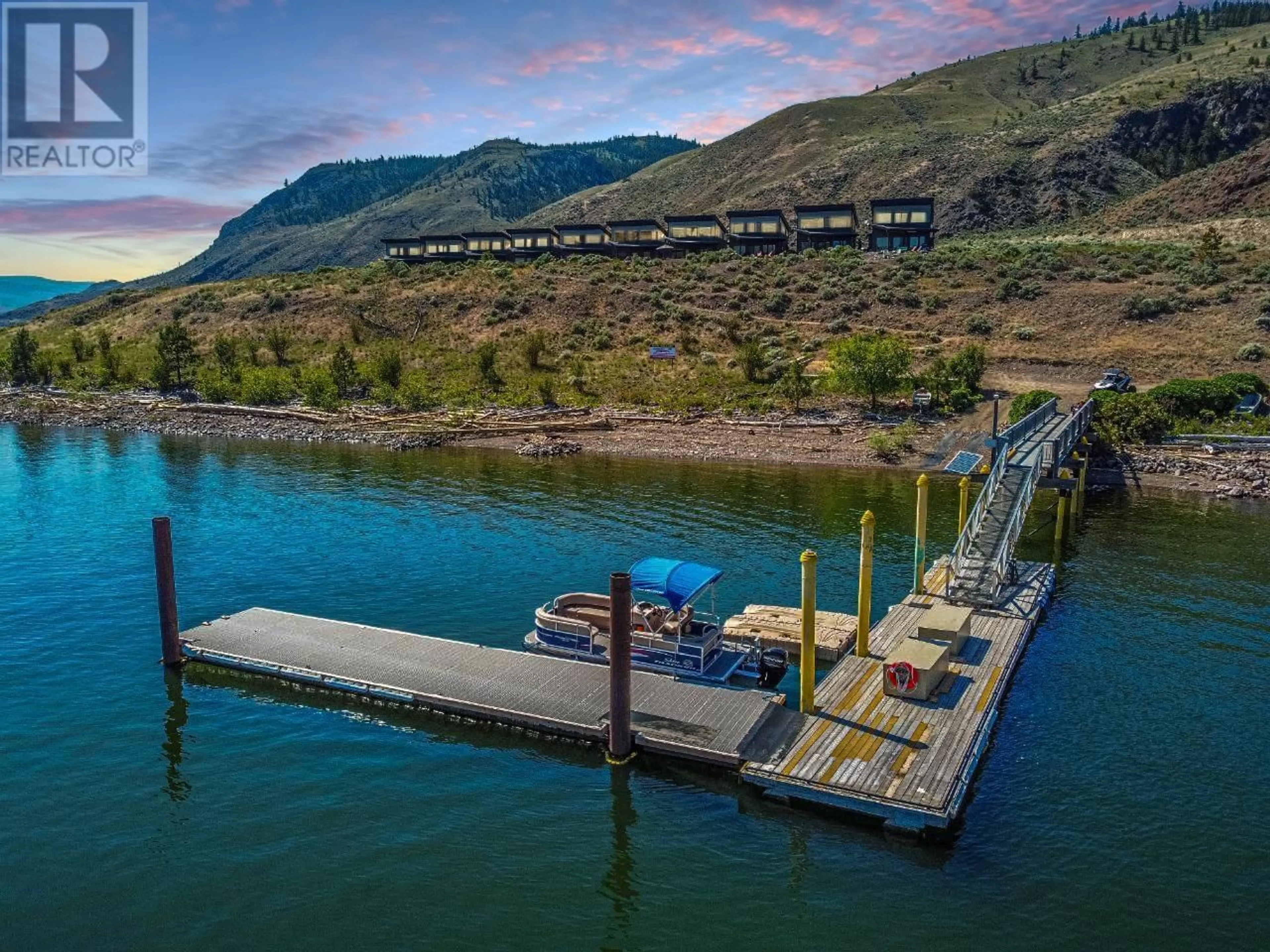 A pic from outside/outdoor area/front of a property/back of a property/a pic from drone, water/lake/river/ocean view for 10 - 3672 SABISTON CREEK ROAD, Kamloops British Columbia V0K2J0