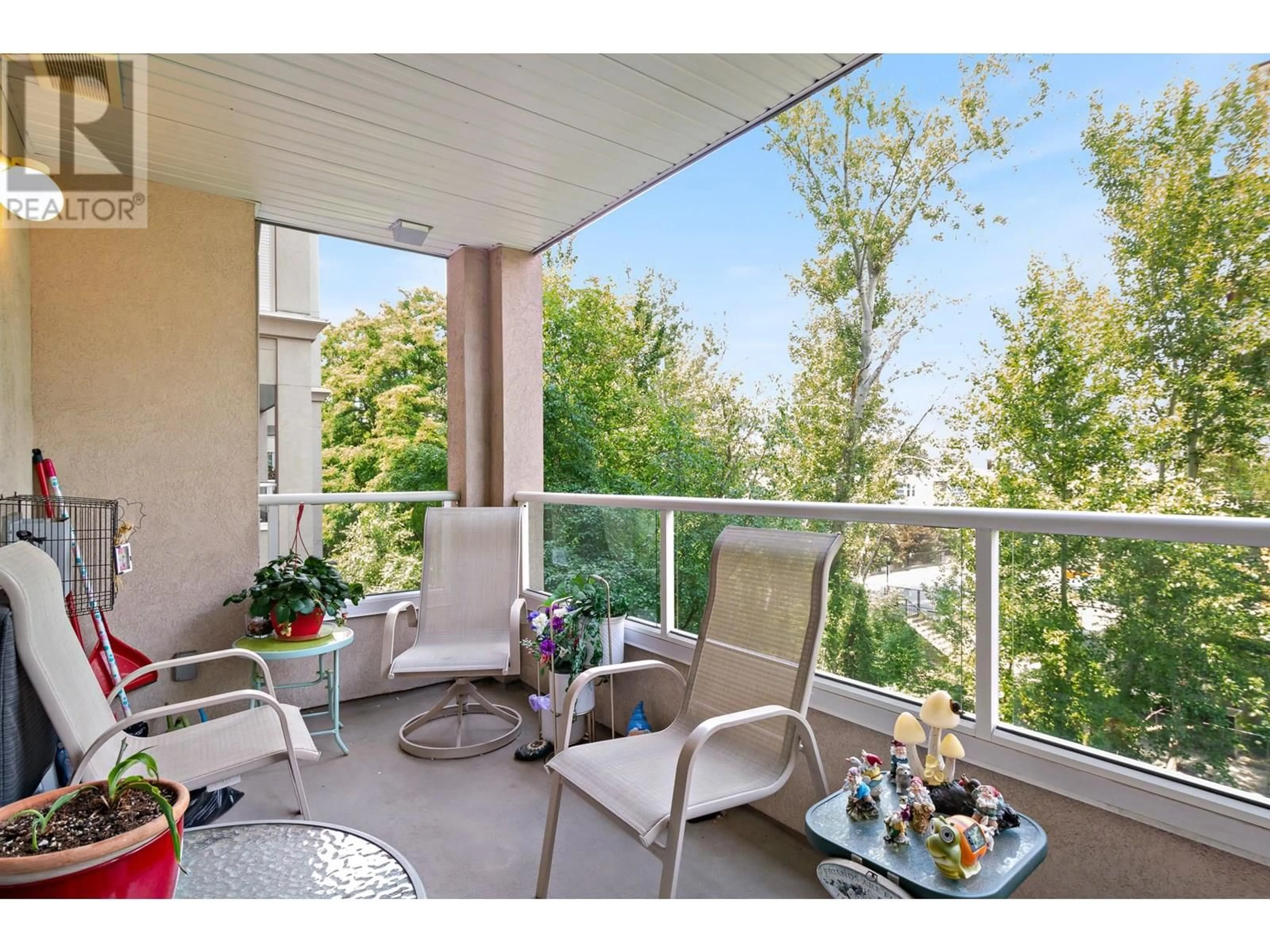 Balcony in the apartment, water/lake/river/ocean view for 305 - 2245 ATKINSON STREET, Penticton British Columbia V2A8R7