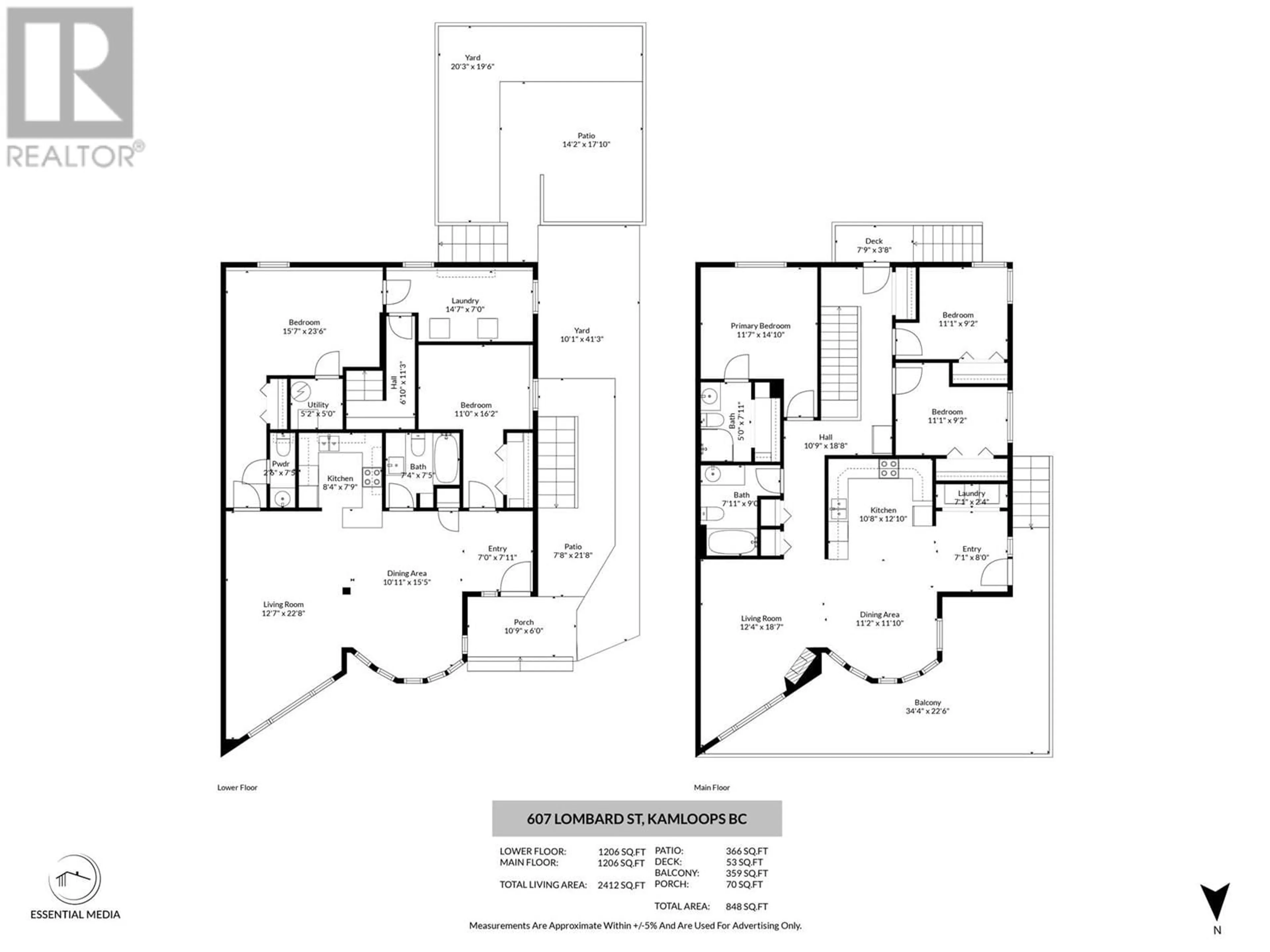 Floor plan for 607 LOMBARD STREET, Kamloops British Columbia V2C1B5