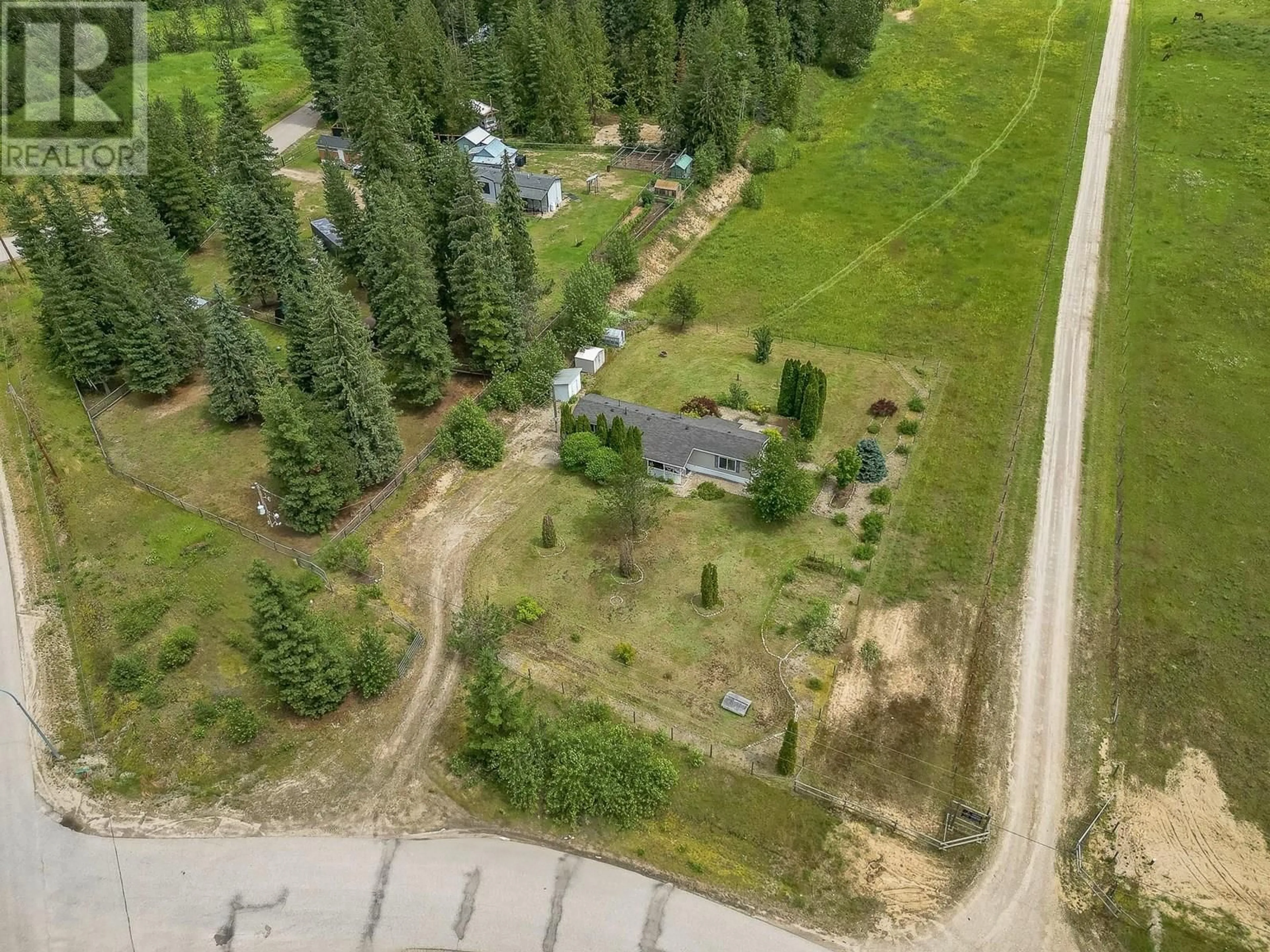 A pic from outside/outdoor area/front of a property/back of a property/a pic from drone, forest/trees view for 3630 YARD CREEK LOOP ROAD, Malakwa British Columbia V0E2J0