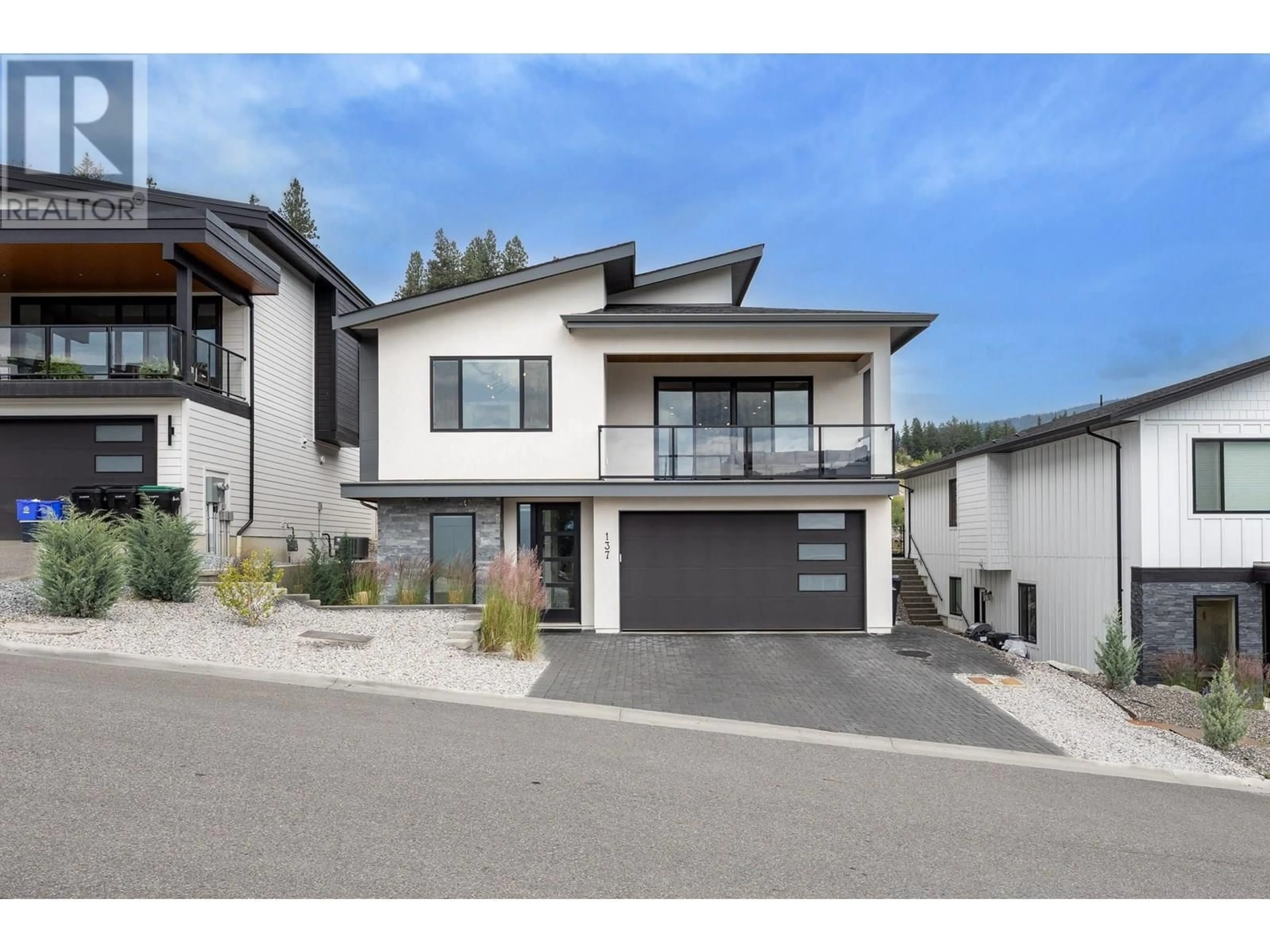 Home with vinyl exterior material, street for 137 WHITEFISH ROAD, Vernon British Columbia V1B3M5