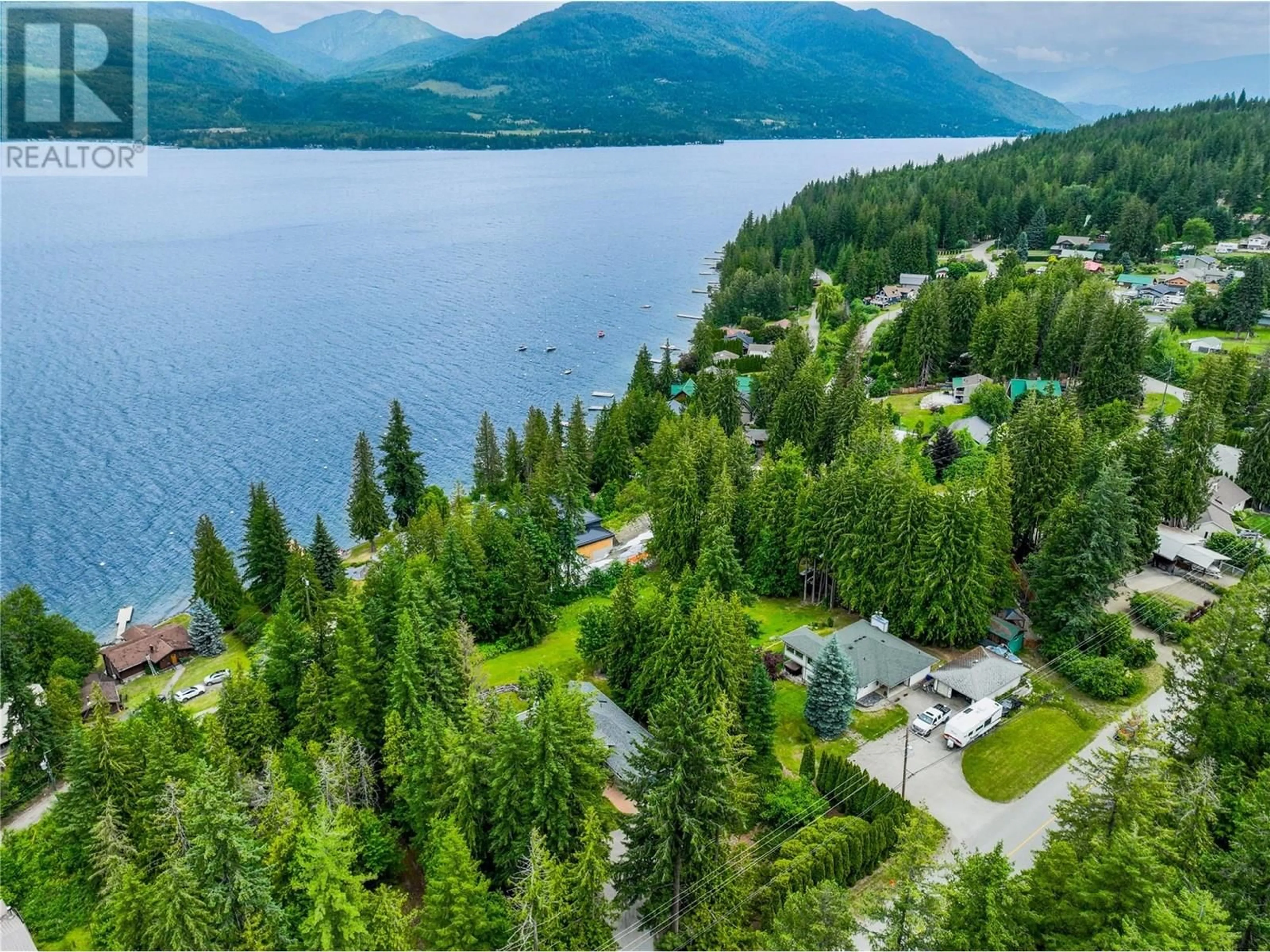 A pic from outside/outdoor area/front of a property/back of a property/a pic from drone, water/lake/river/ocean view for 4283 EAGLE BAY ROAD, Eagle Bay British Columbia V0E1T0