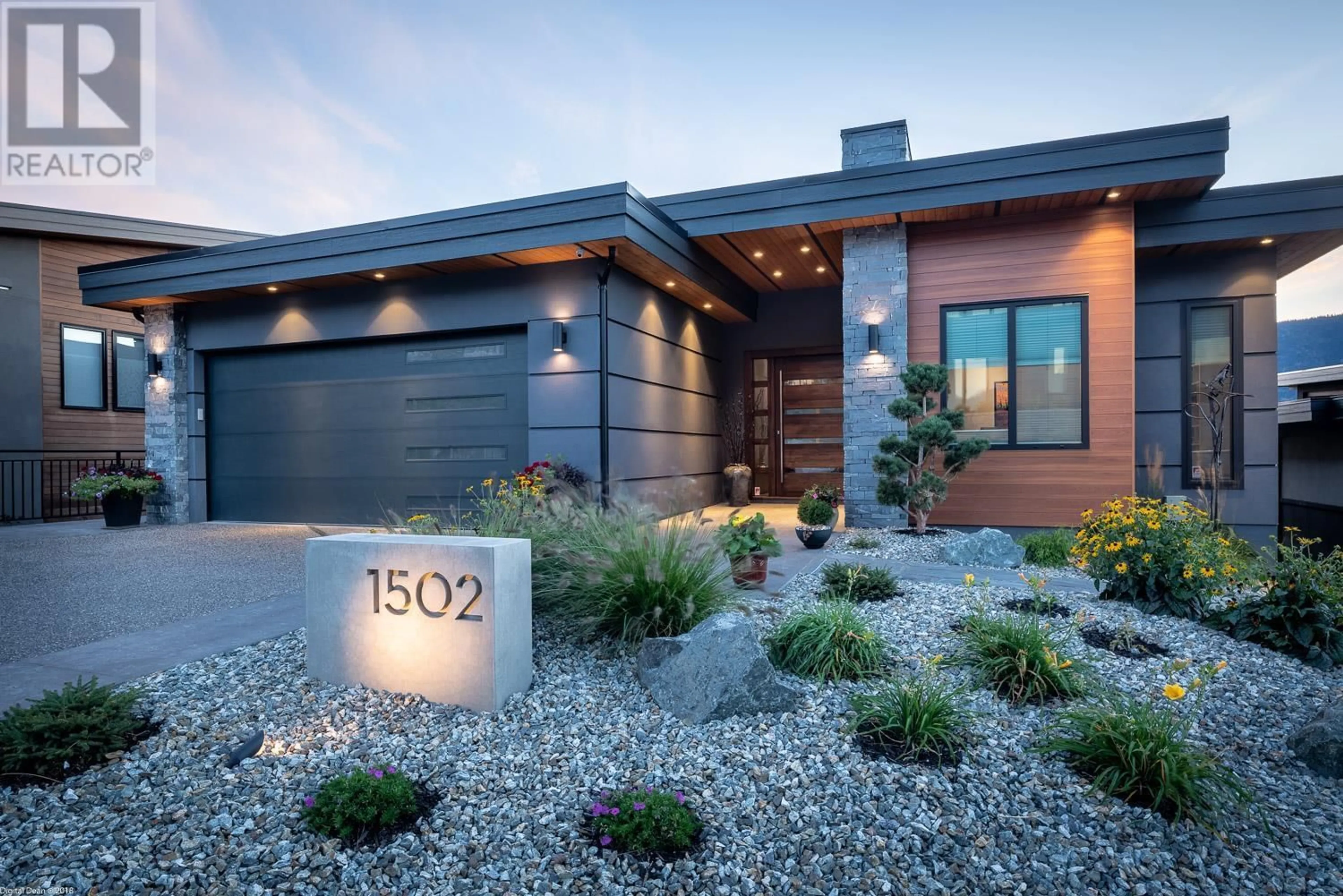 Home with brick exterior material, street for 1502 MARBLE LEDGE DRIVE, Lake Country British Columbia V4V2T4