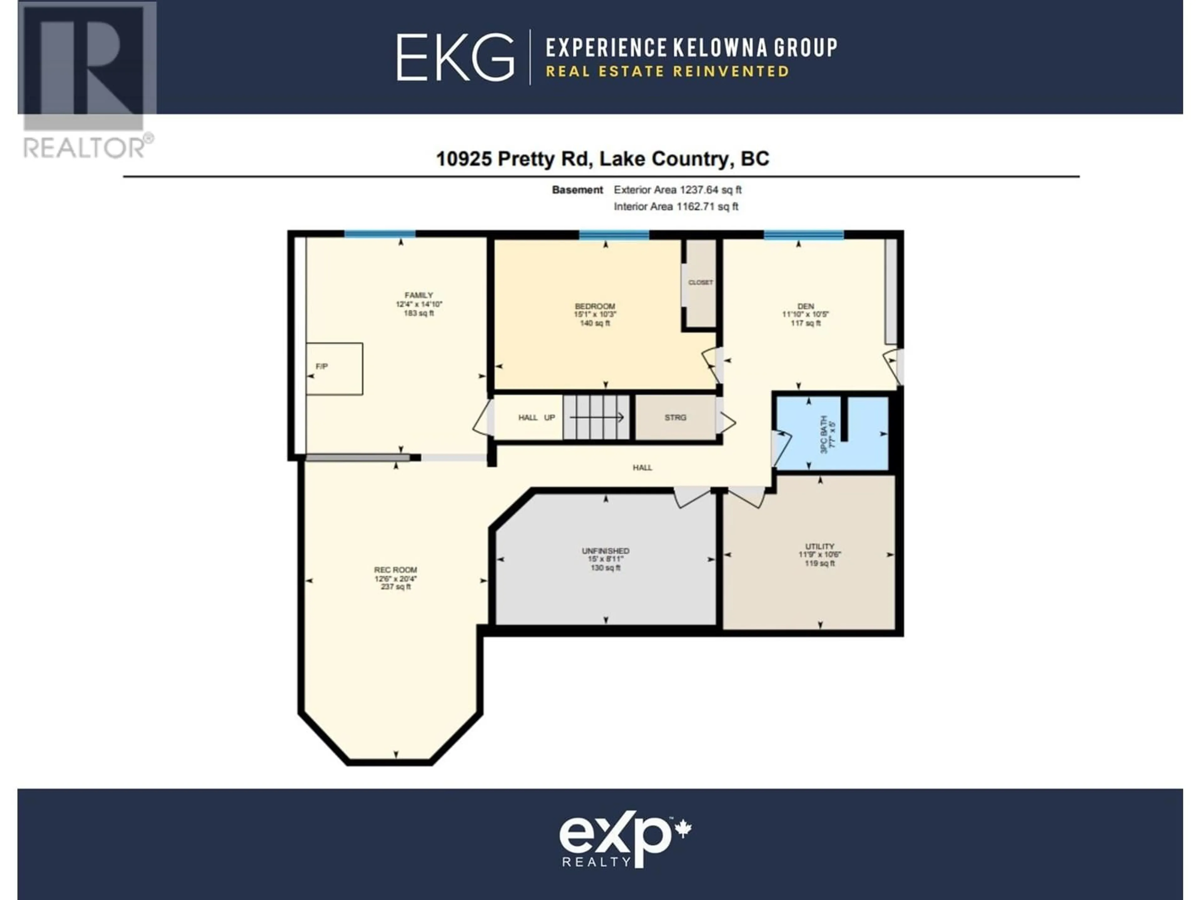 Floor plan for 10925 PRETTY ROAD, Lake Country British Columbia V4V1H4