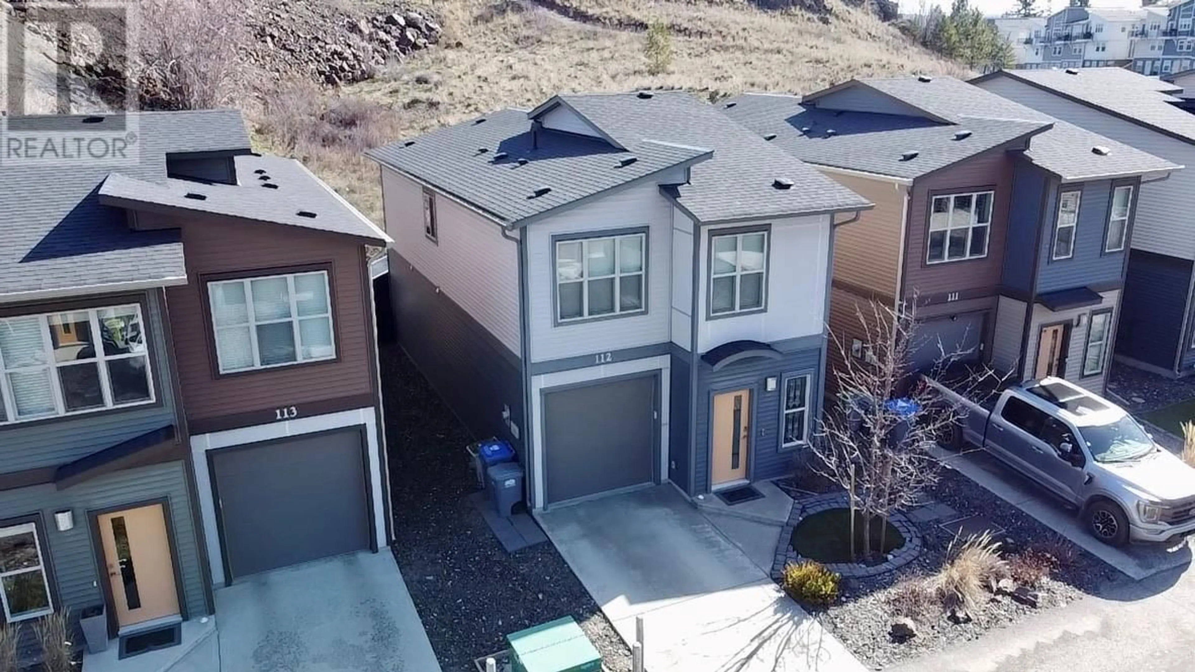 A pic from outside/outdoor area/front of a property/back of a property/a pic from drone, street for 112 - 1850 HUGH ALLAN DRIVE, Kamloops British Columbia V1S0C8
