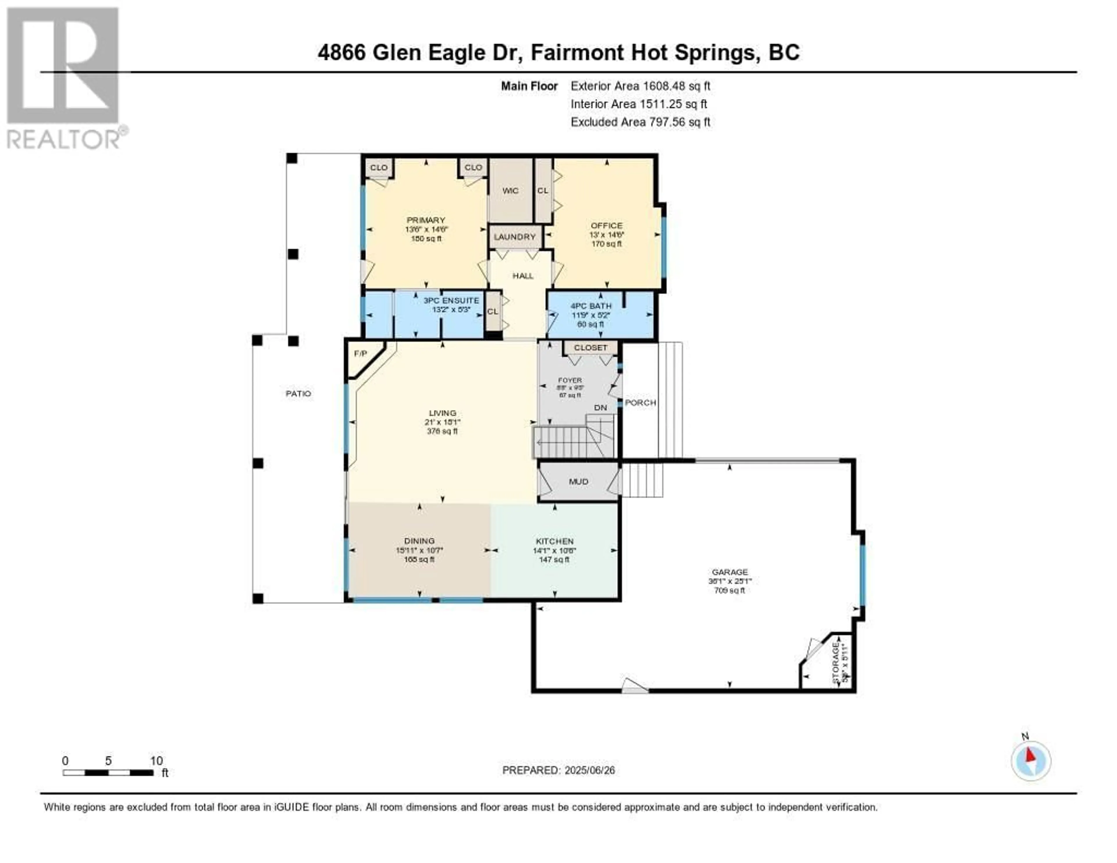 Floor plan for 4866 GLEN EAGLE DRIVE, Fairmont Hot Springs British Columbia V0B1L1