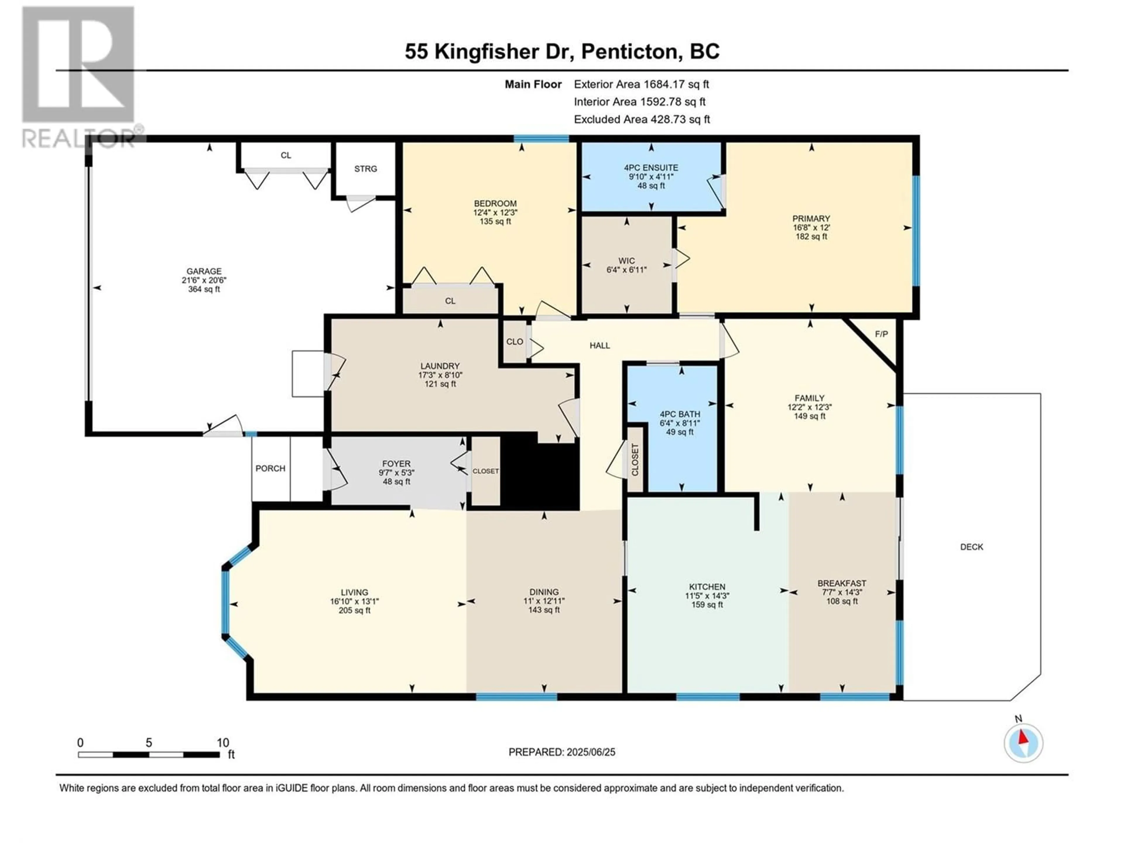 Floor plan for 55 KINGFISHER DRIVE, Penticton British Columbia V2A8K6