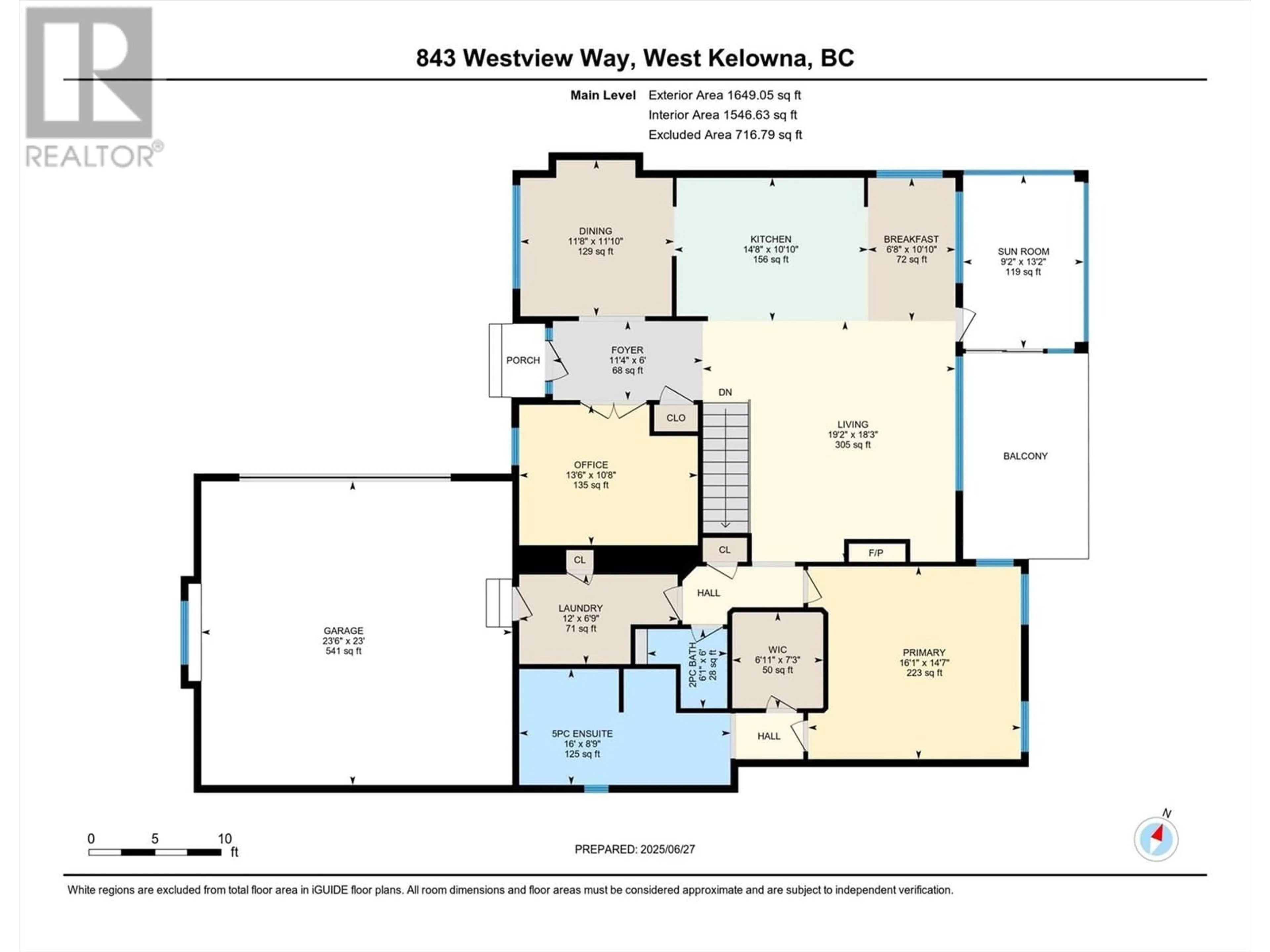 Floor plan for 843 WESTVIEW WAY, West Kelowna British Columbia V1Z3Z3