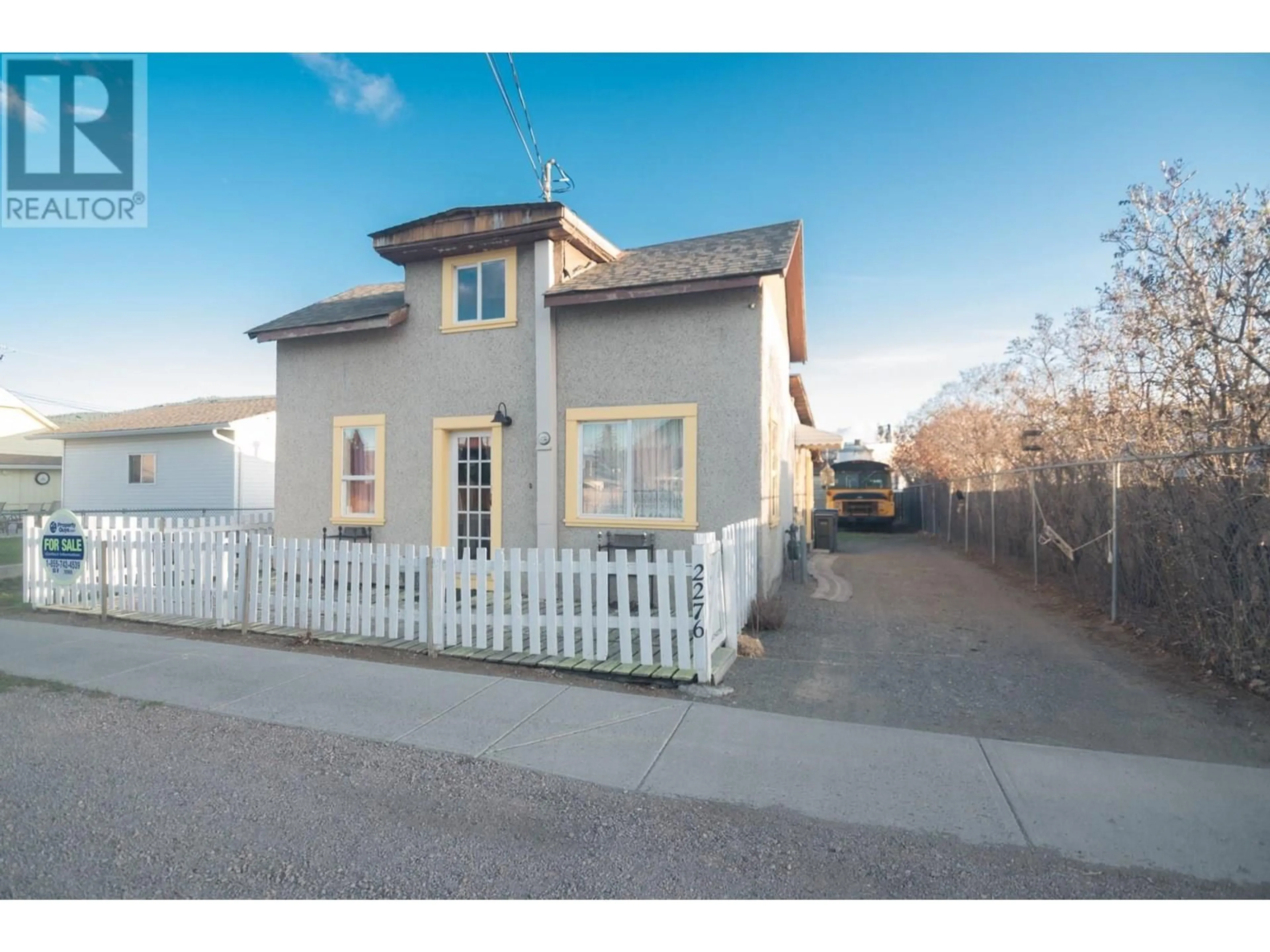 A pic from outside/outdoor area/front of a property/back of a property/a pic from drone, street for 2276 COLDWATER AVENUE, Merritt British Columbia V1K1R6