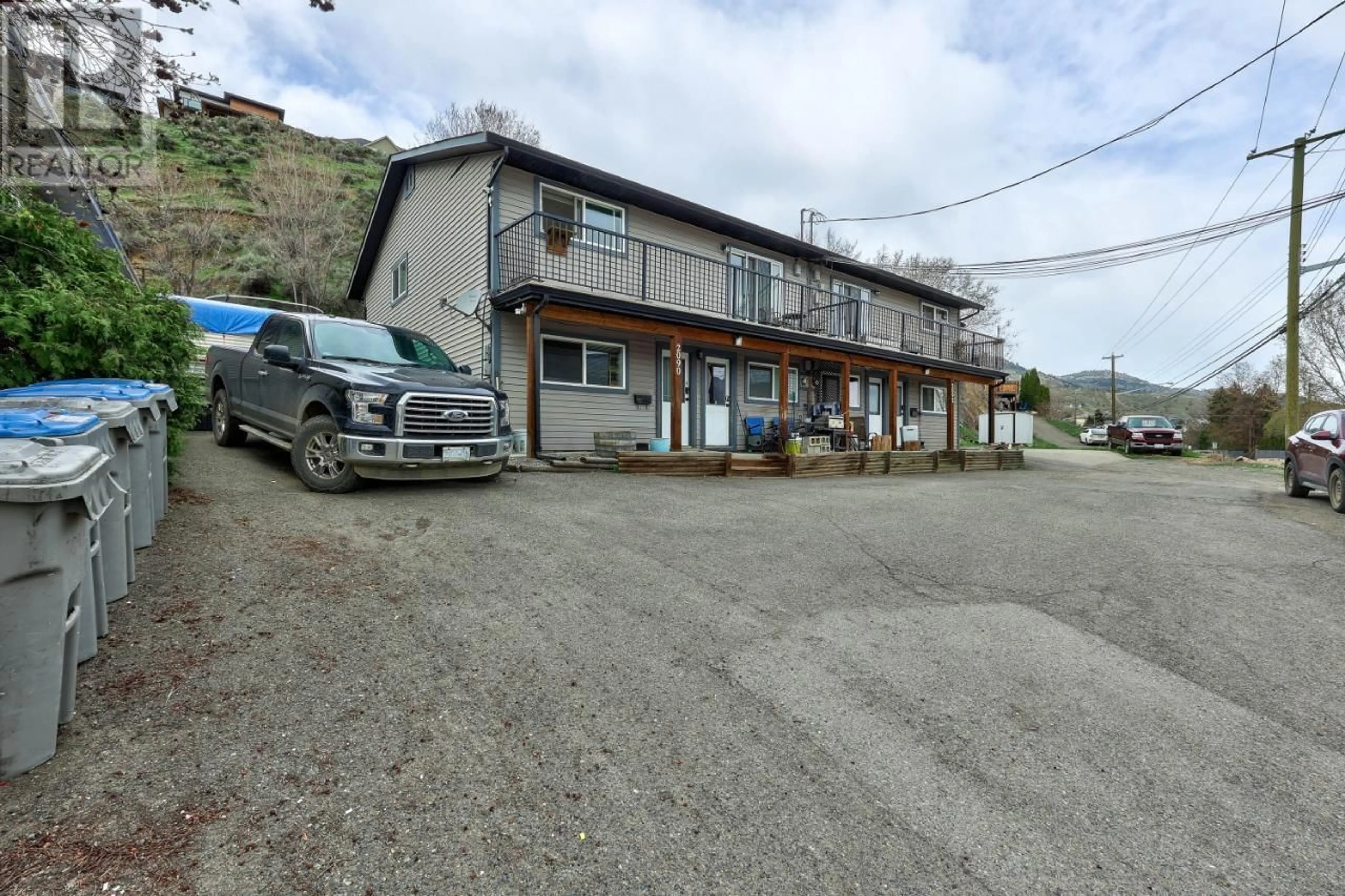 A pic from outside/outdoor area/front of a property/back of a property/a pic from drone, building for 2090/2092 WESTSYDE ROAD, Kamloops British Columbia V2B7C2