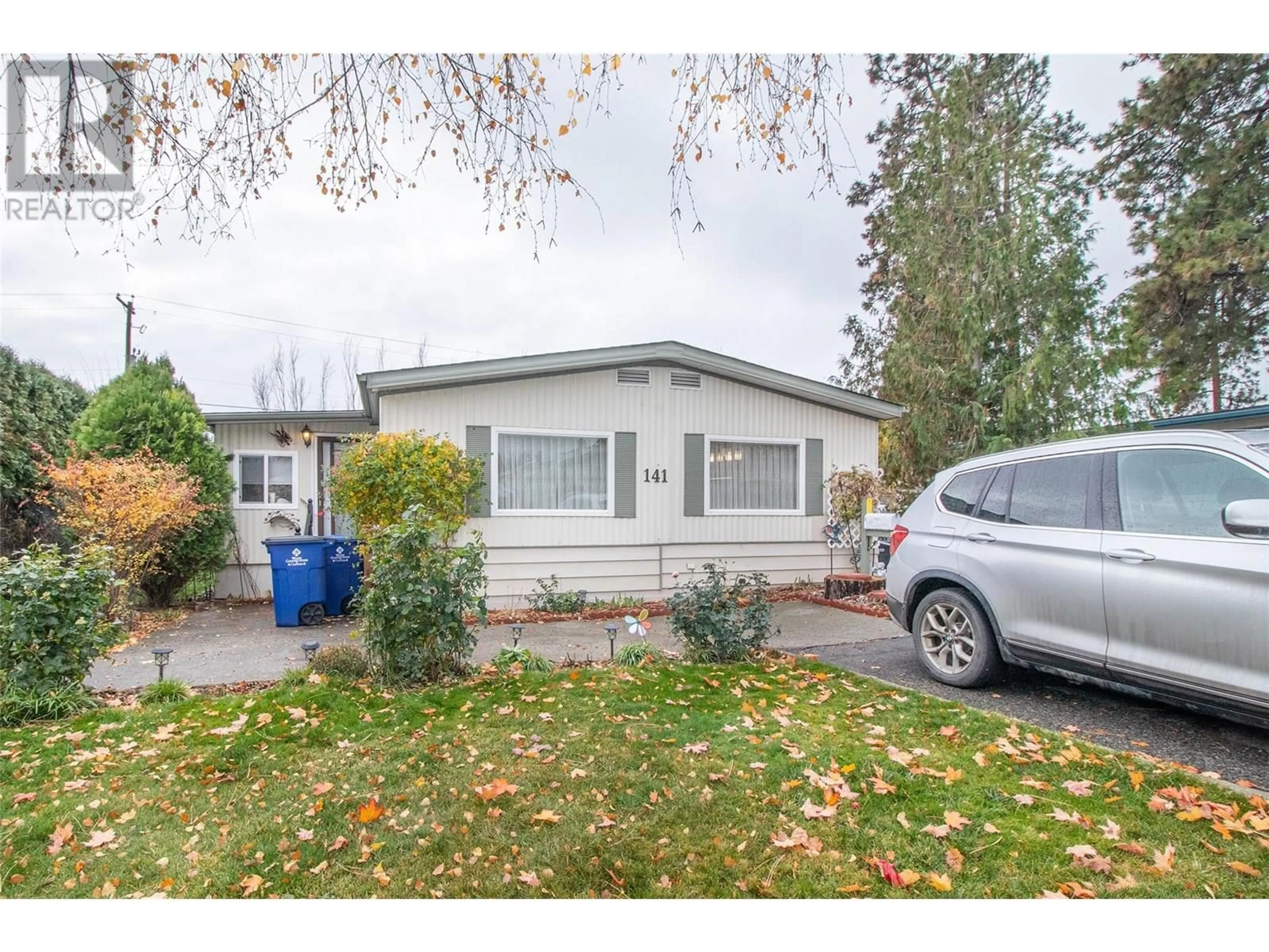 Home with vinyl exterior material, street for 141 - 1880 OLD BOUCHERIE ROAD, West Kelowna British Columbia V4T1Z3